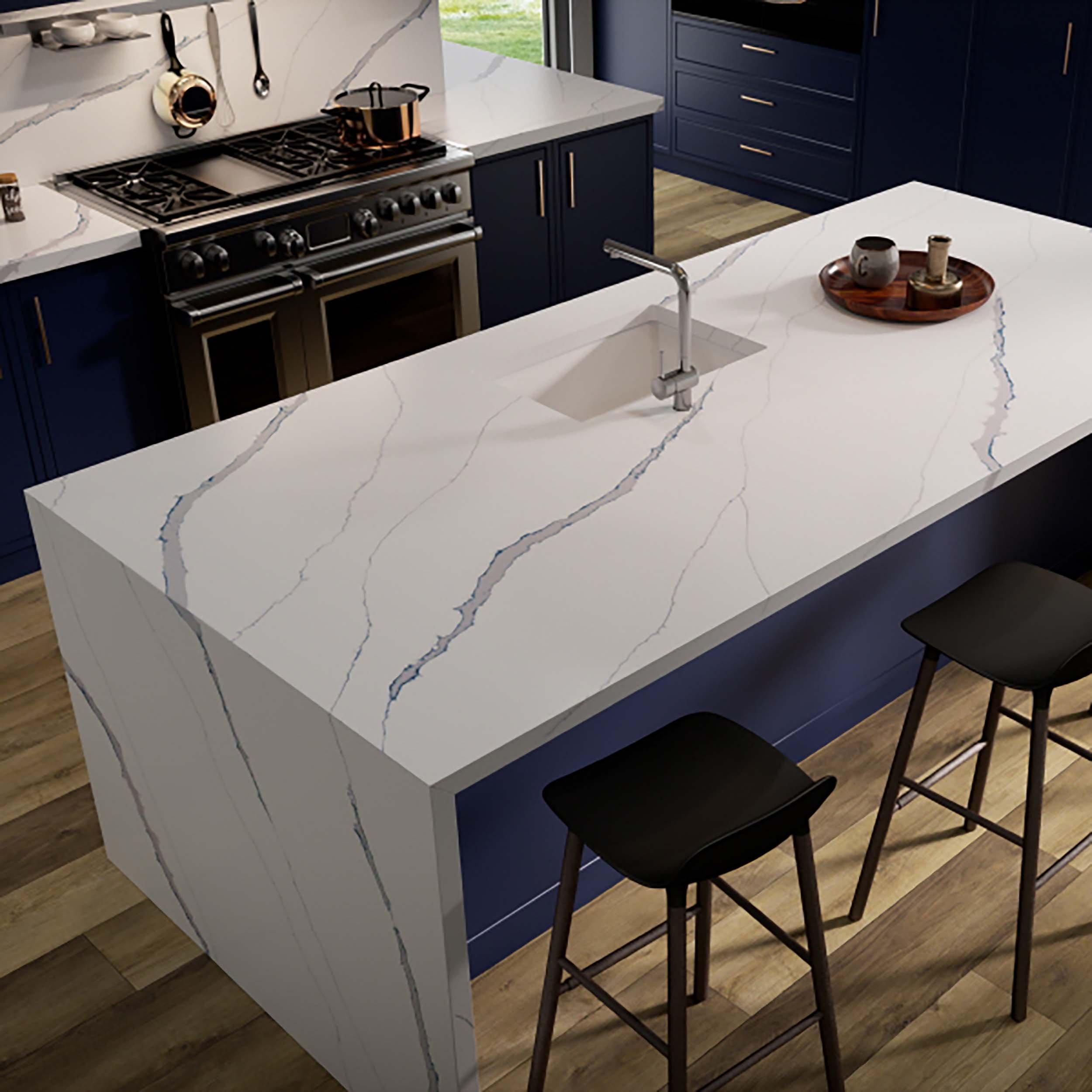 Sample- Calacatta Marina Quartz Custom Countertop