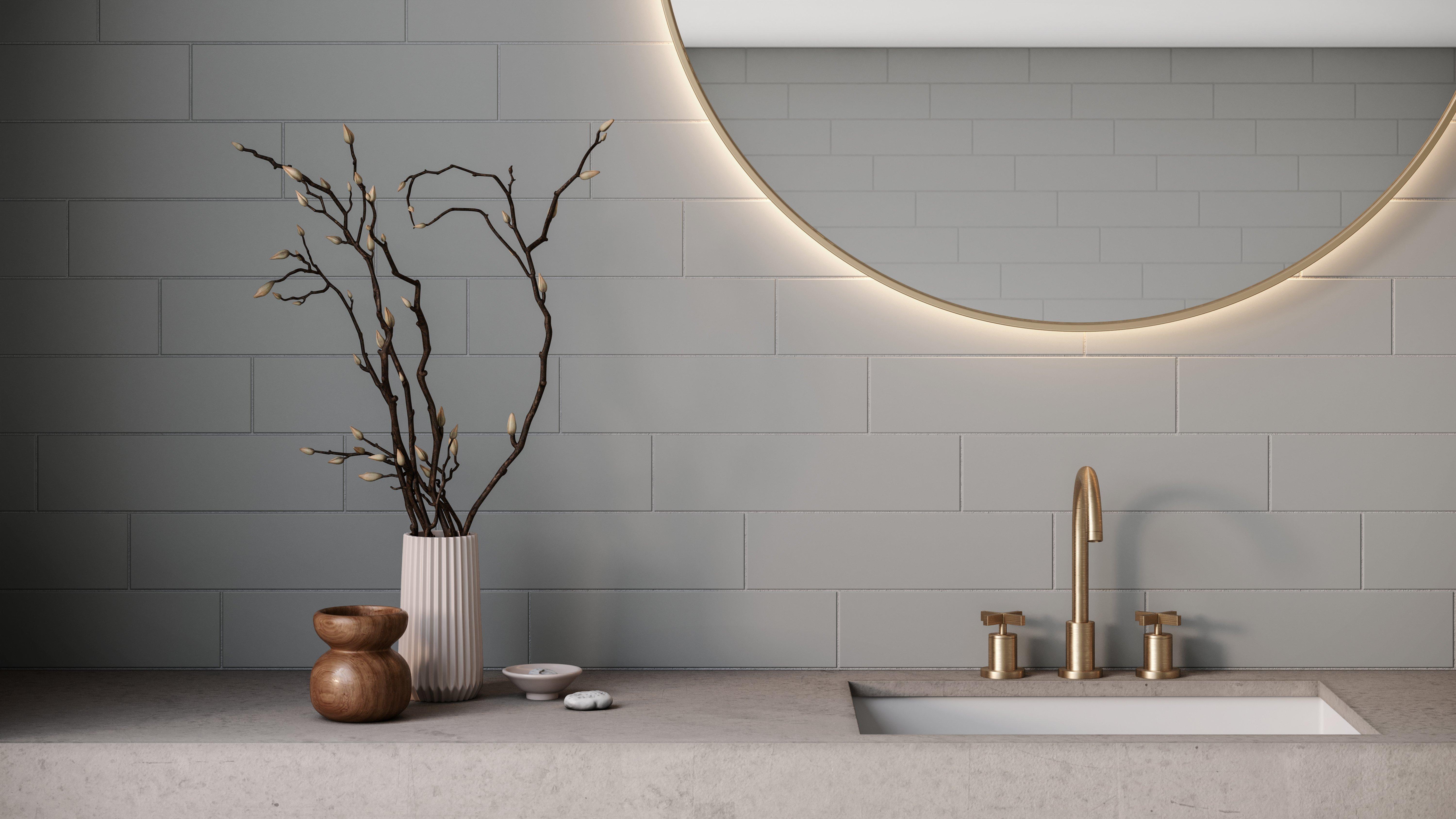 Dove Gray Matte Ceramic Tile