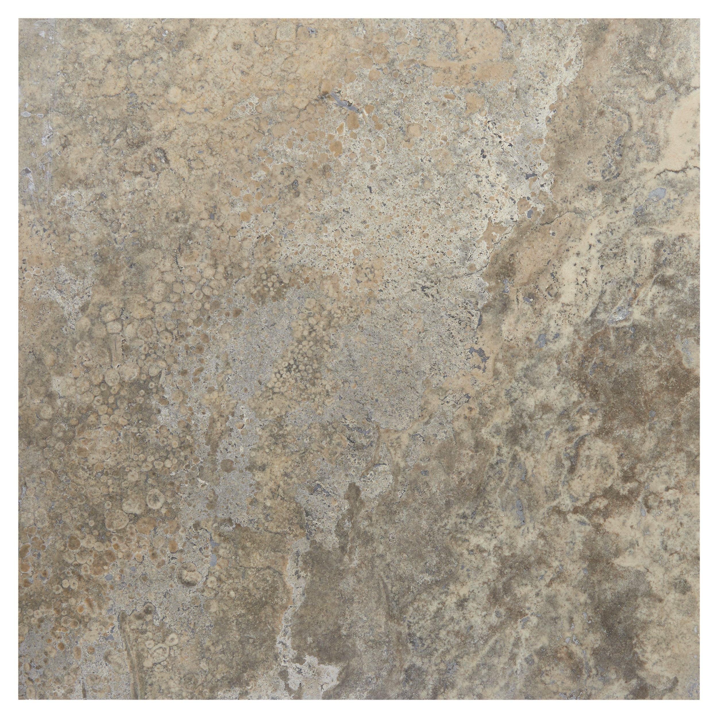 Silver Filled Honed Travertine Tile