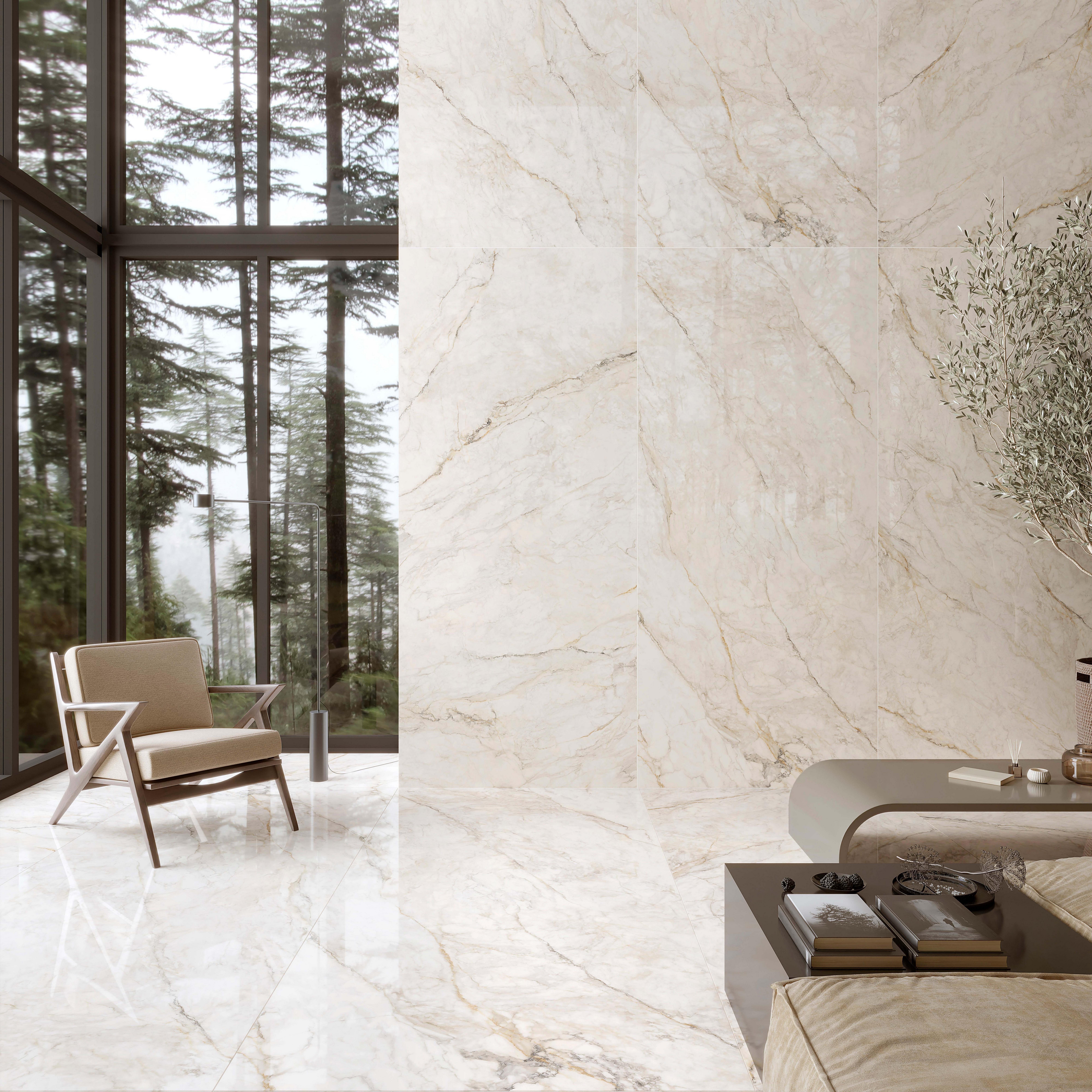 Sample - Vinci Blanco Polished Porcelain Slab