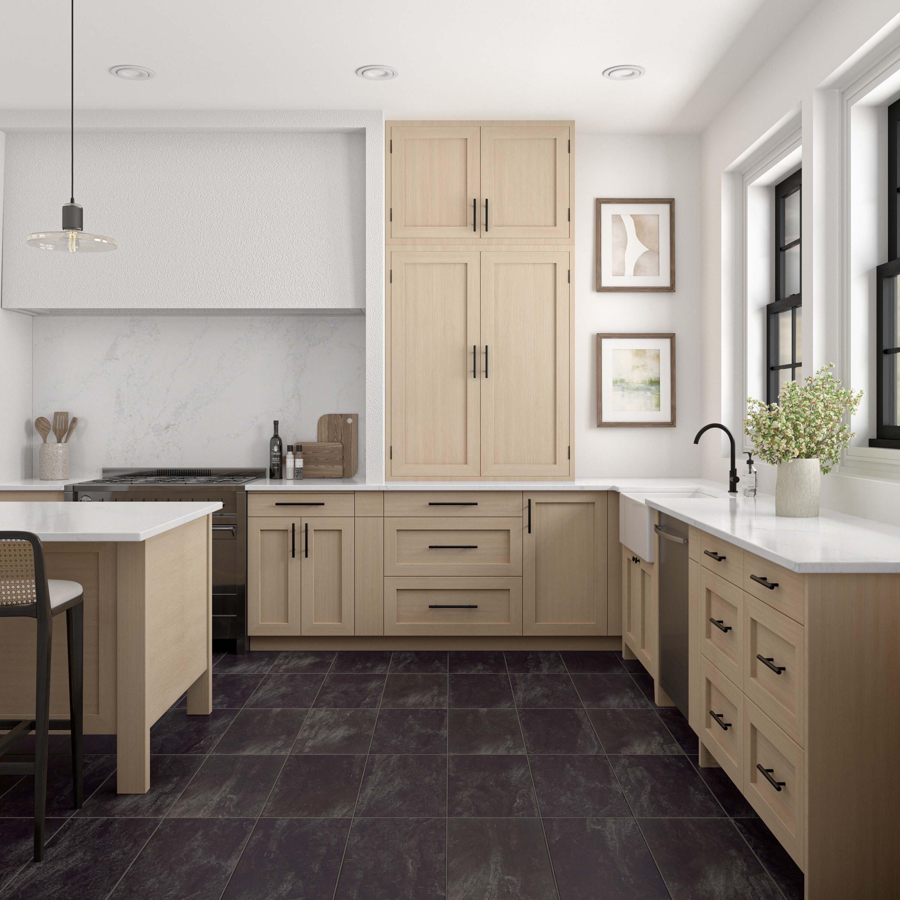 Costa Bella Nero III Matte Porcelain Tile