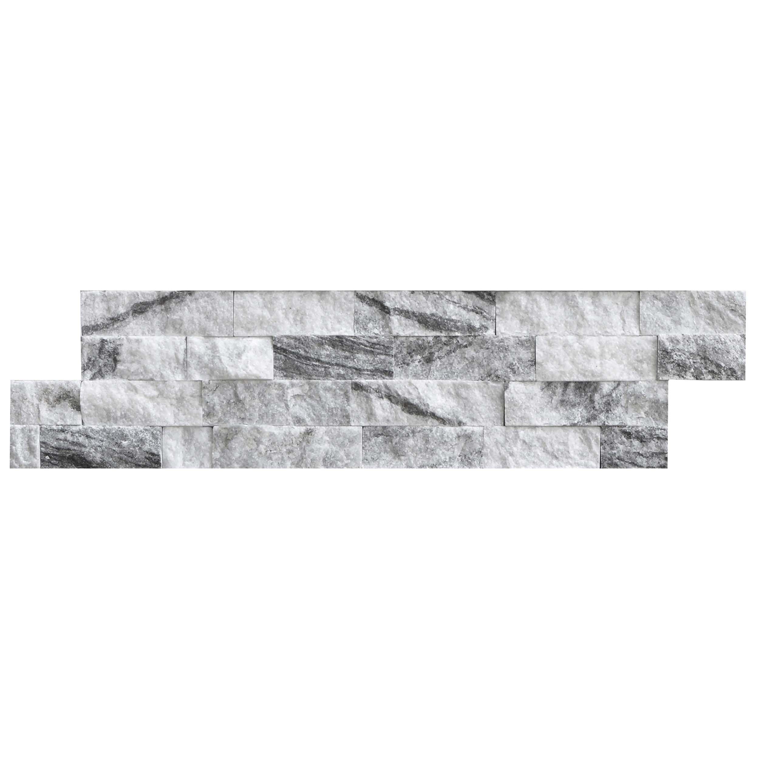 Calico Gray Splitface Marble Ledger Panel