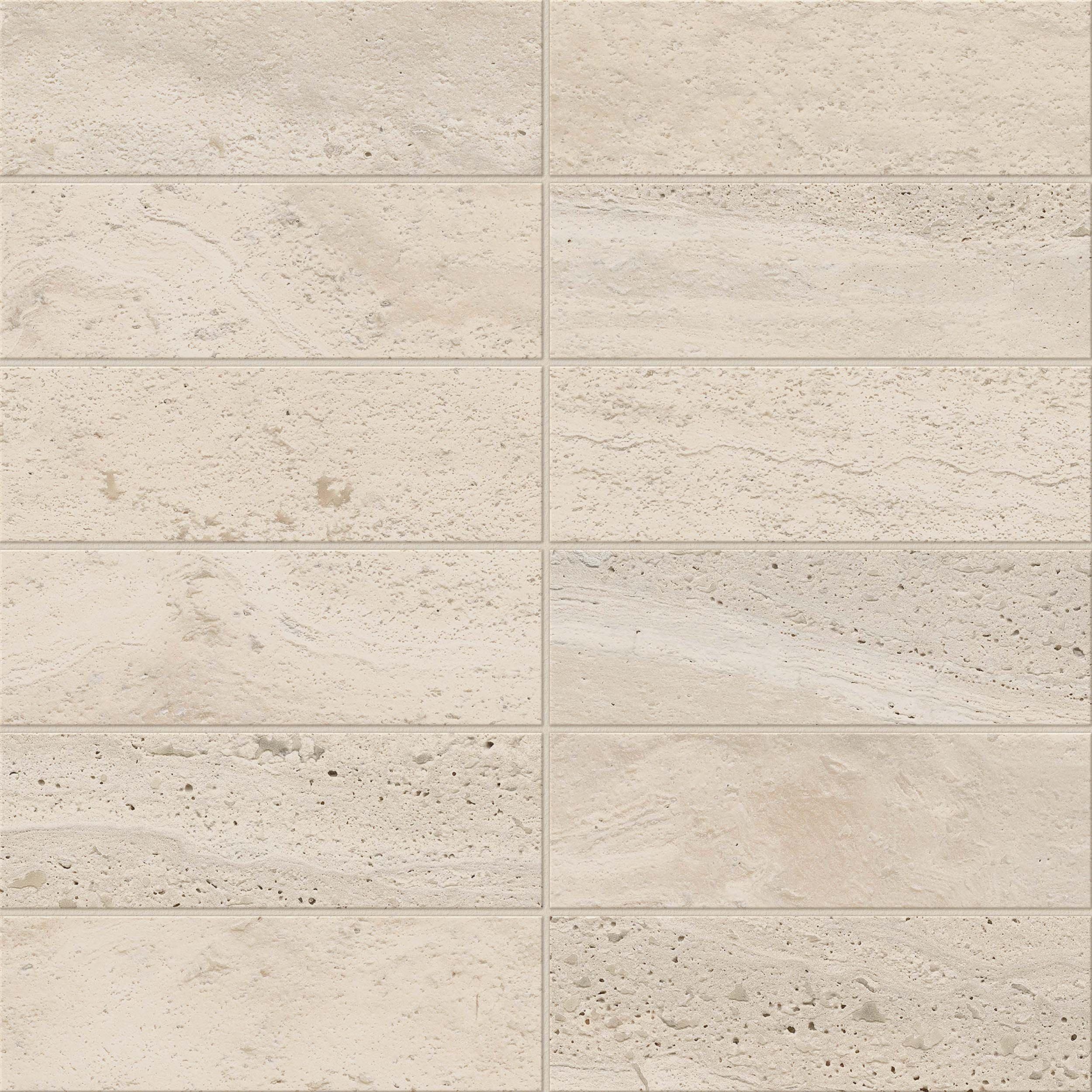 Napoli Sand Stacked Matte Porcelain Mosaic