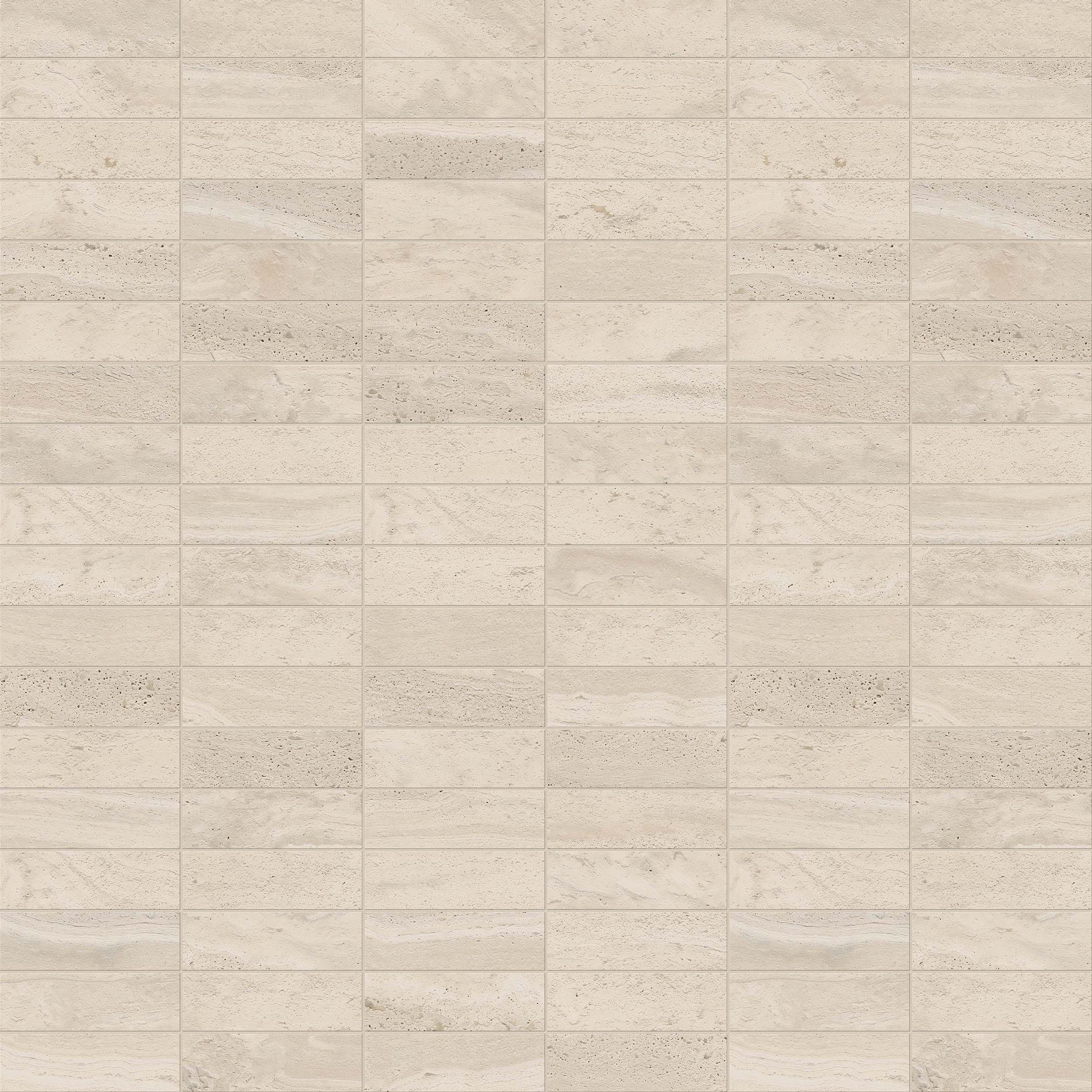 Napoli Sand Stacked Matte Porcelain Mosaic