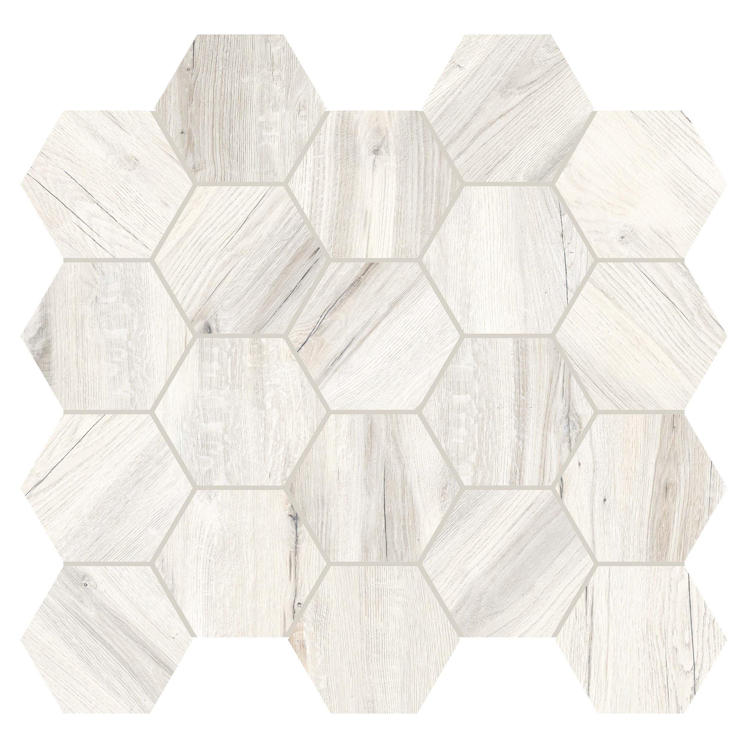 Canterbury Almond Hexagon Matte Porcelain Mosaic