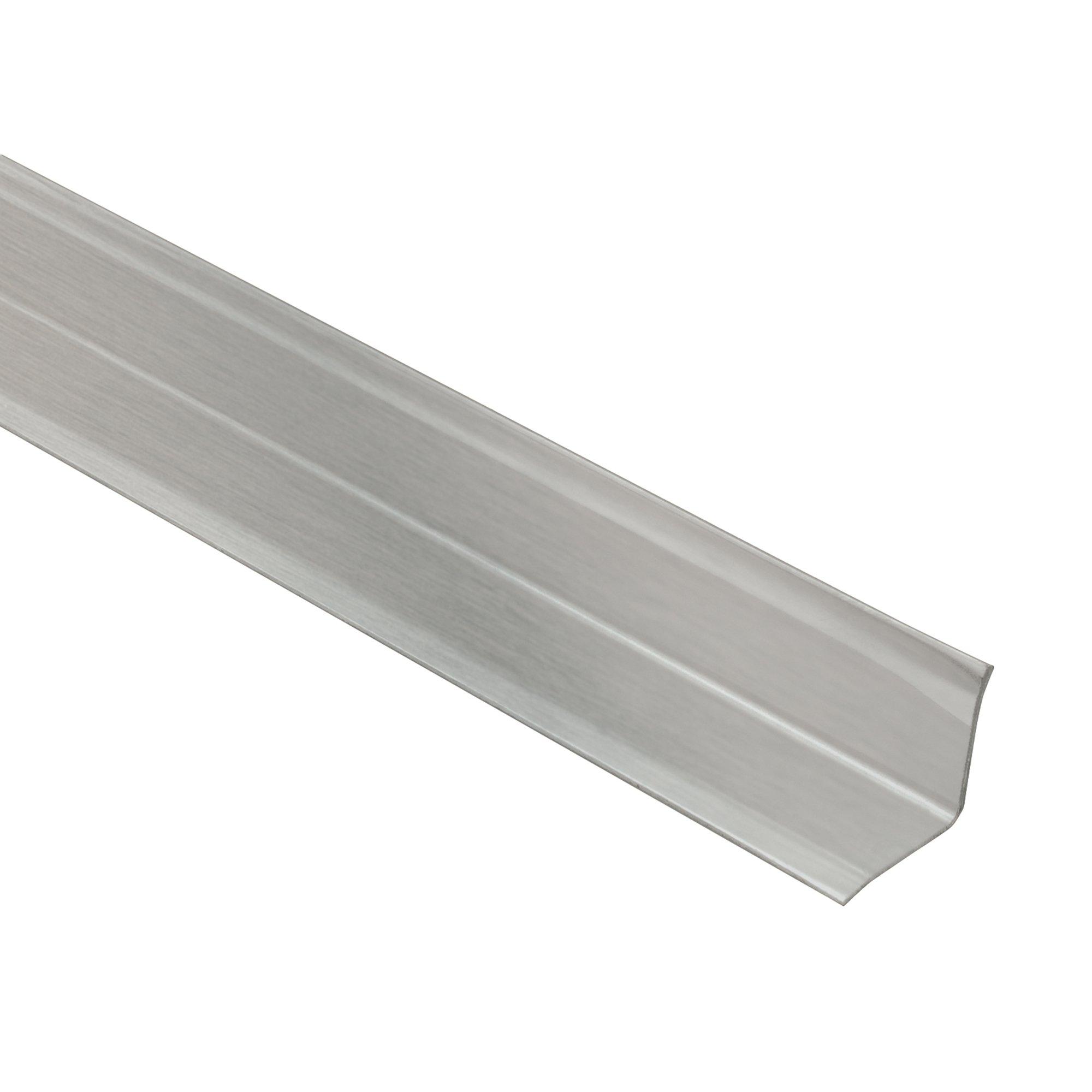 Schluter Eck-Ki 9/16in. Retrofit Brushed Stainless Steel 8ft. 2-1/2in.