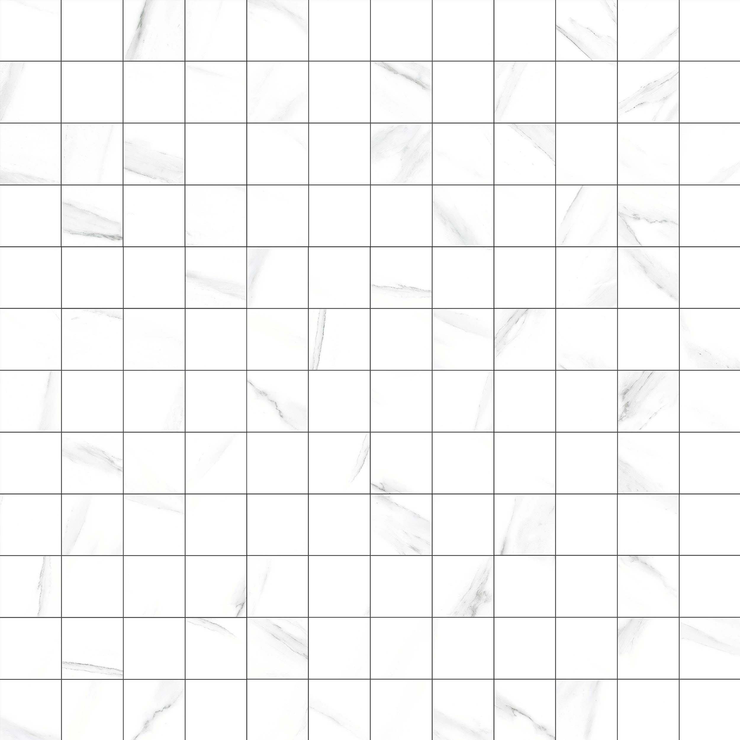 Alto Bianco Square Matte Porcelain Mosaic