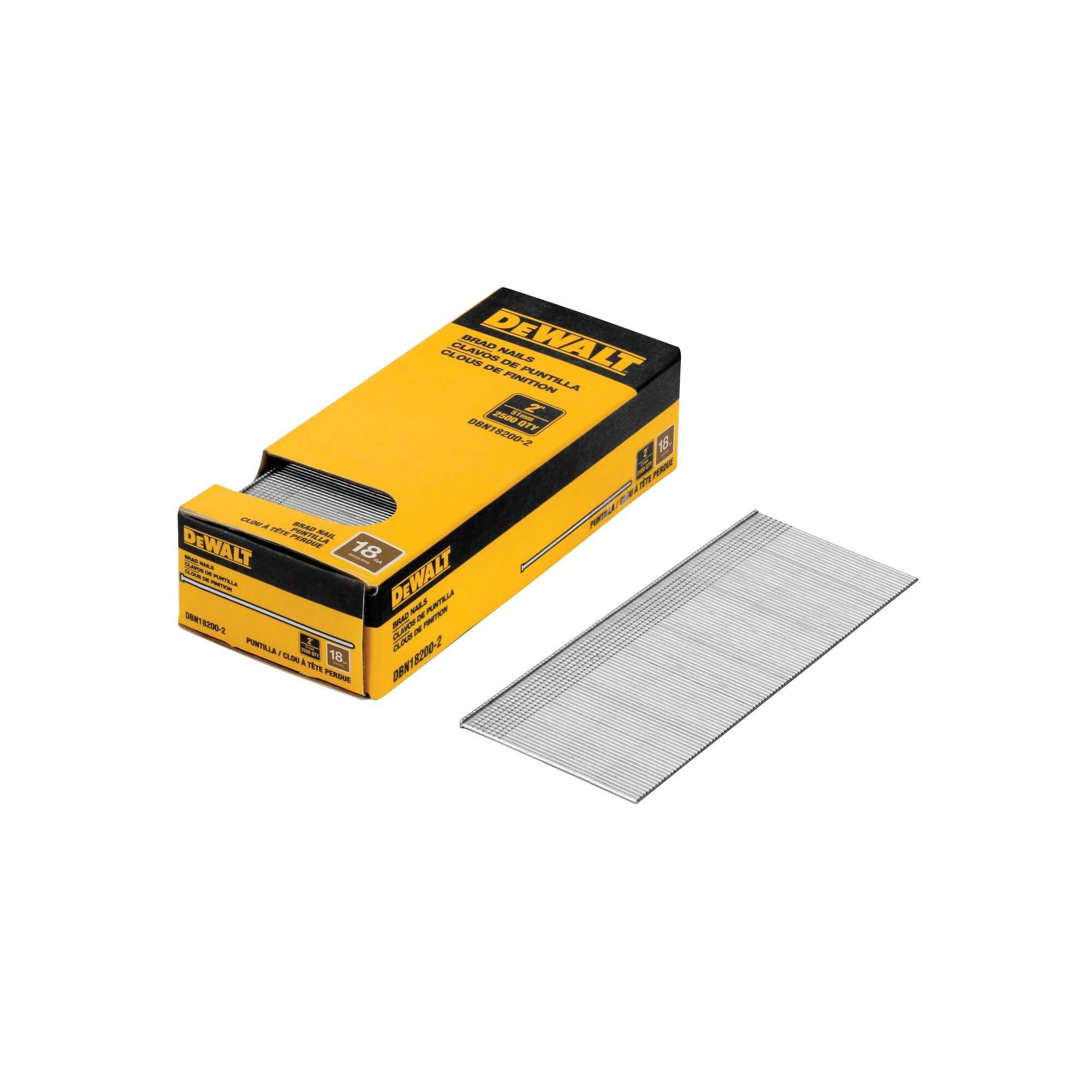 DeWalt 2in. 18 Gauge Brad Nail 2500pc.