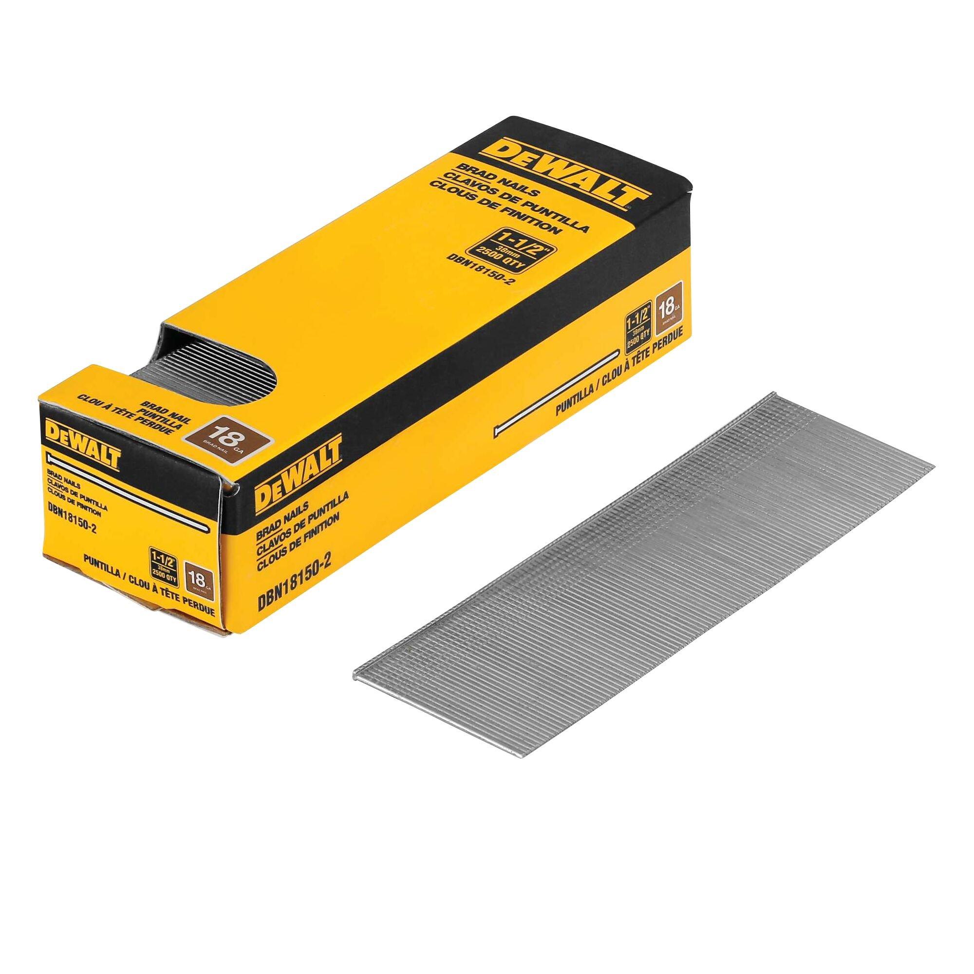 DeWalt 1 1/2in. 18 Gauge Brad Nail 2500pc.