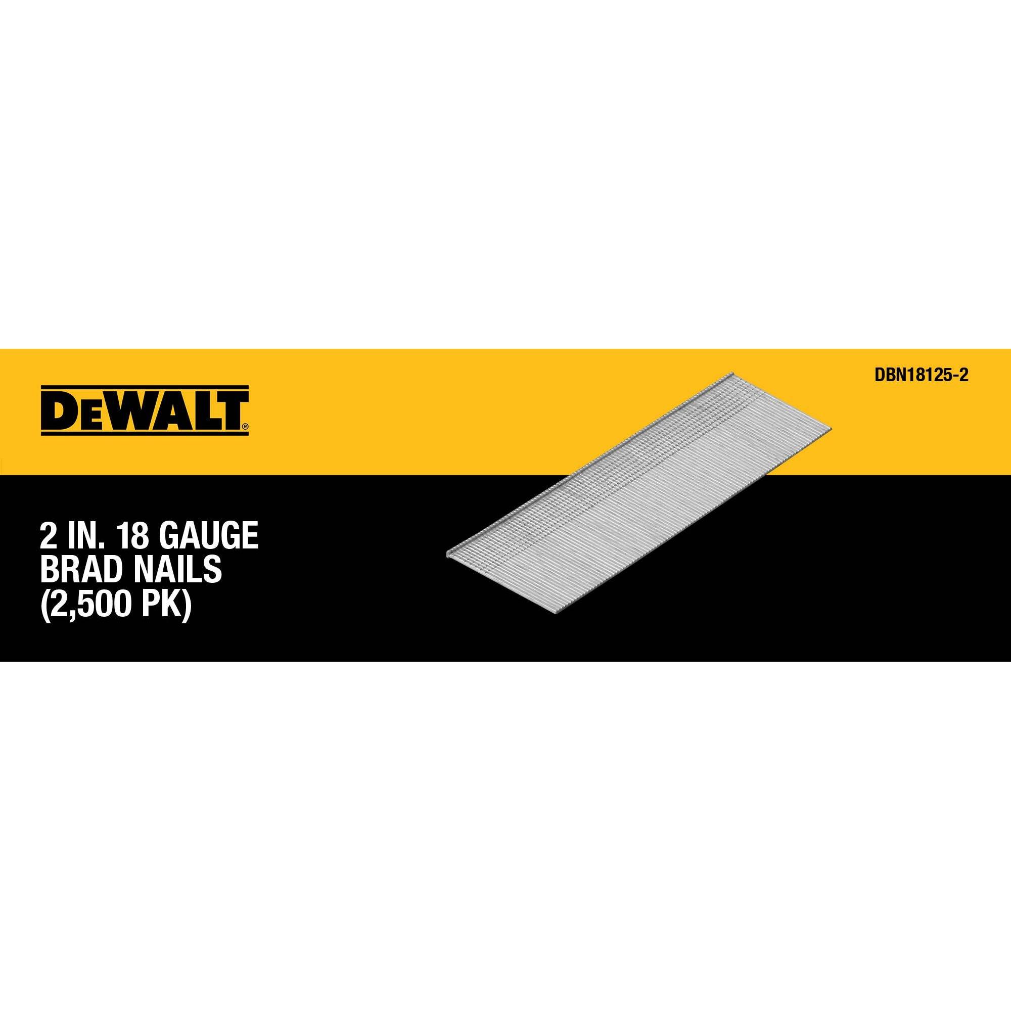DeWalt 1 1/4in. 18 Gauge Brad Nail 2500pc.