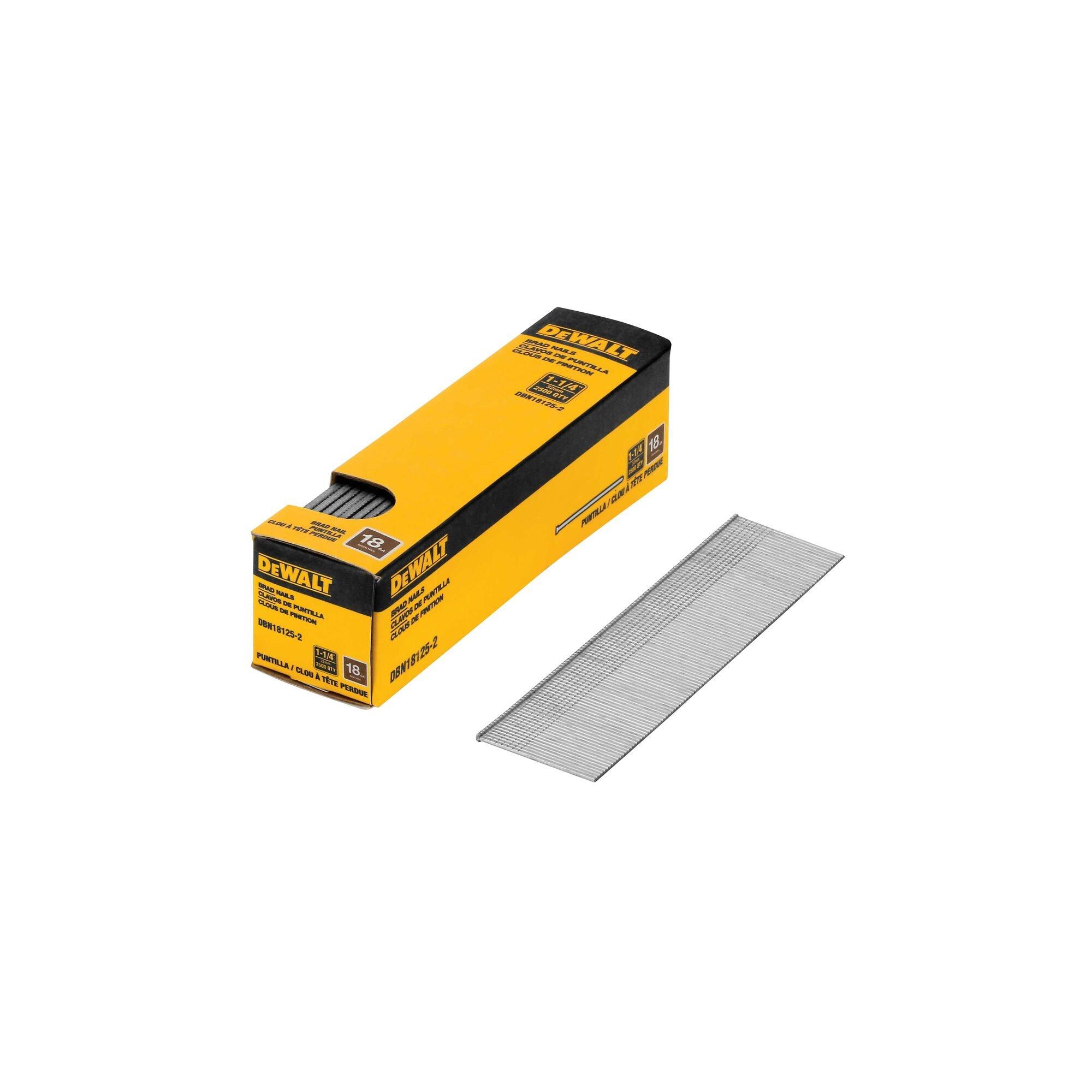 DeWalt 1 1/4in. 18 Gauge Brad Nail 2500pc.