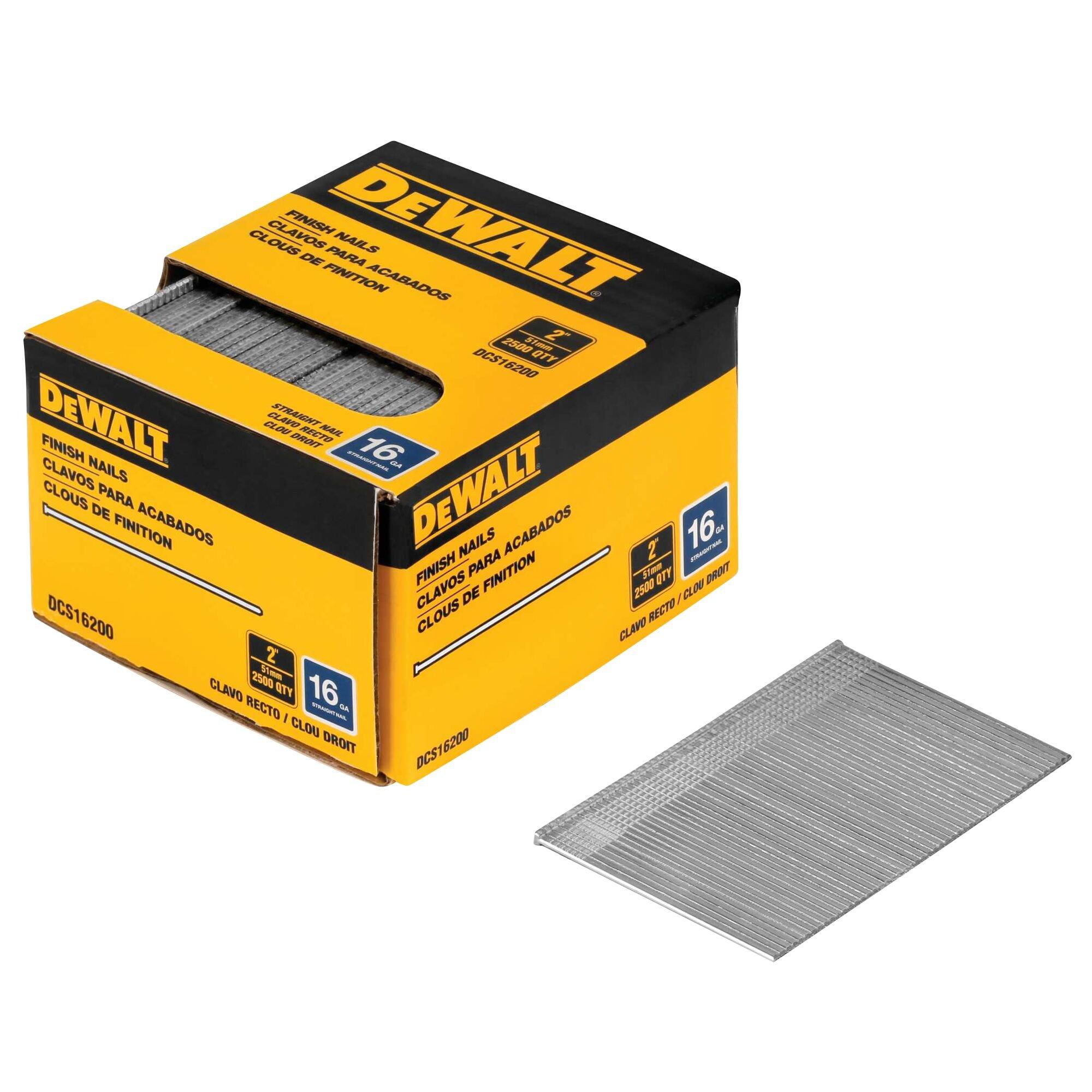 DeWalt 2in. 16 Gauge Straight Nail 2500pc.