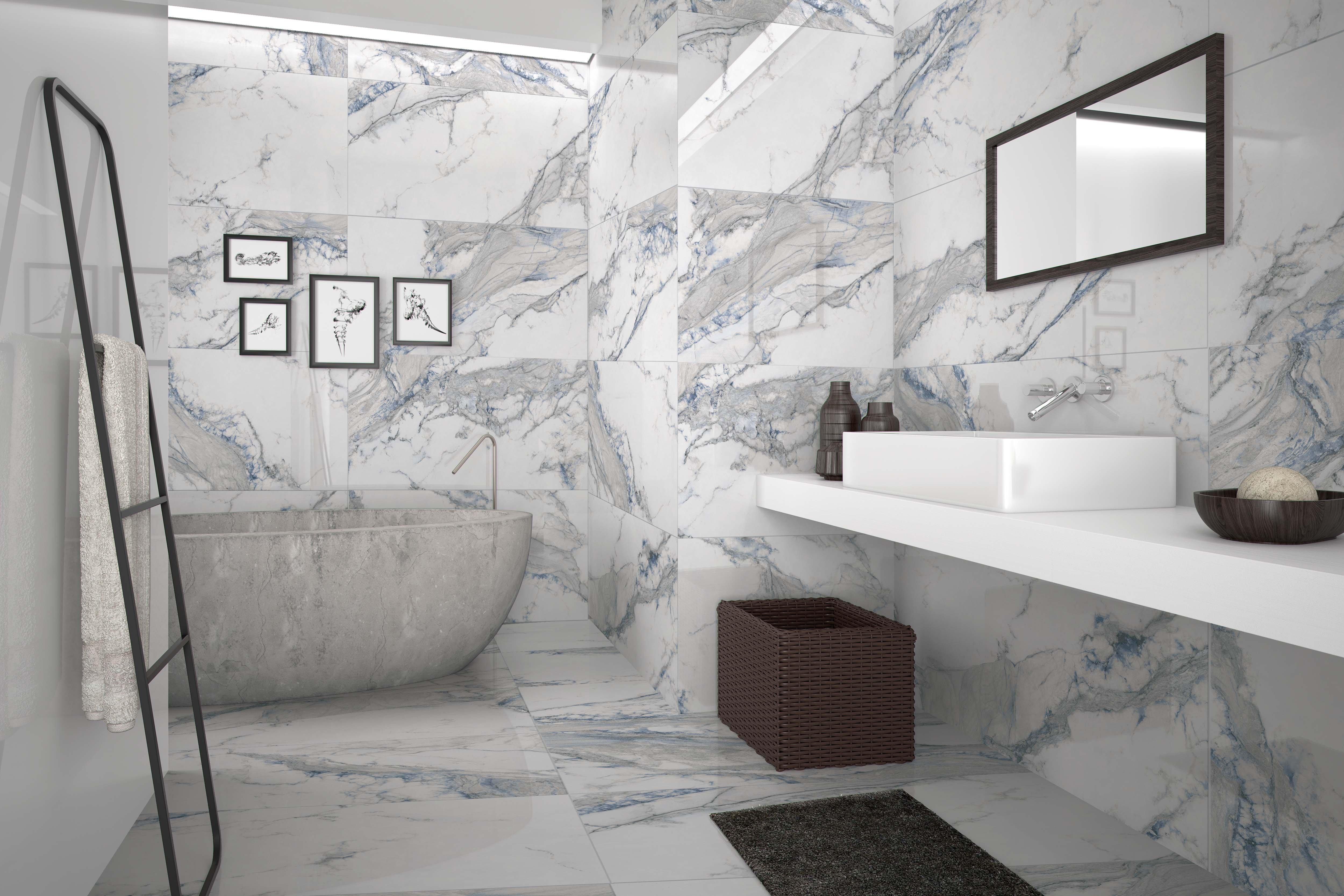 Seaside Azul Polished Porcelain Tile