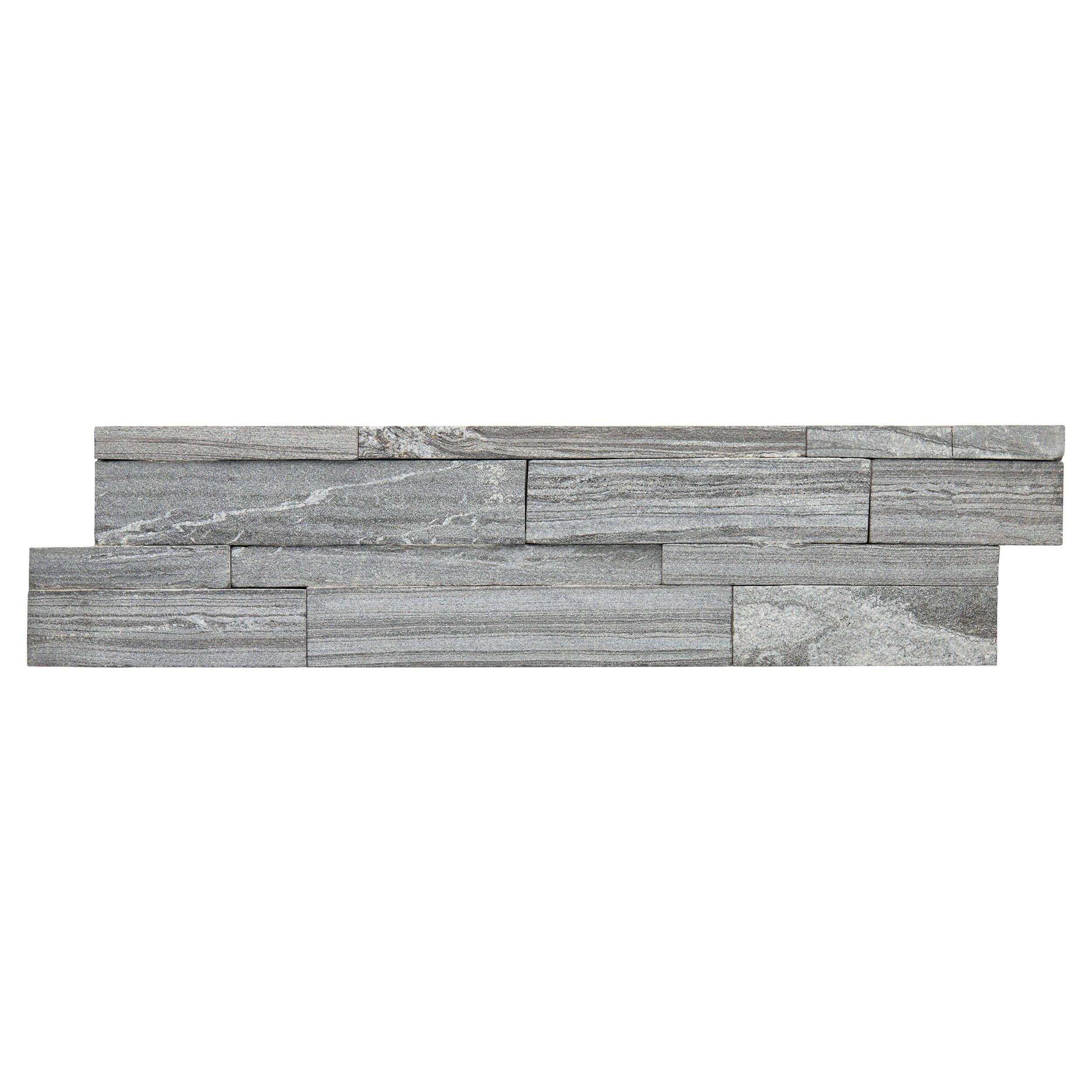 Ashen Forest Brushed Quartzite Ledger Panel