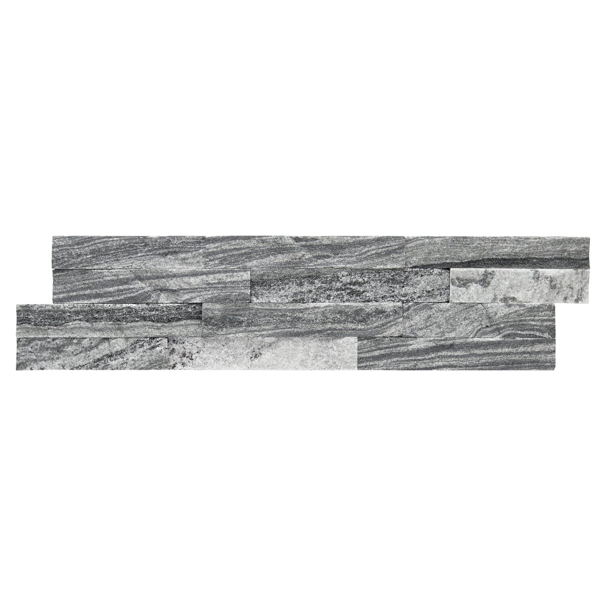 Gunmetal Gray Quartzite Splitface Ledger Panel