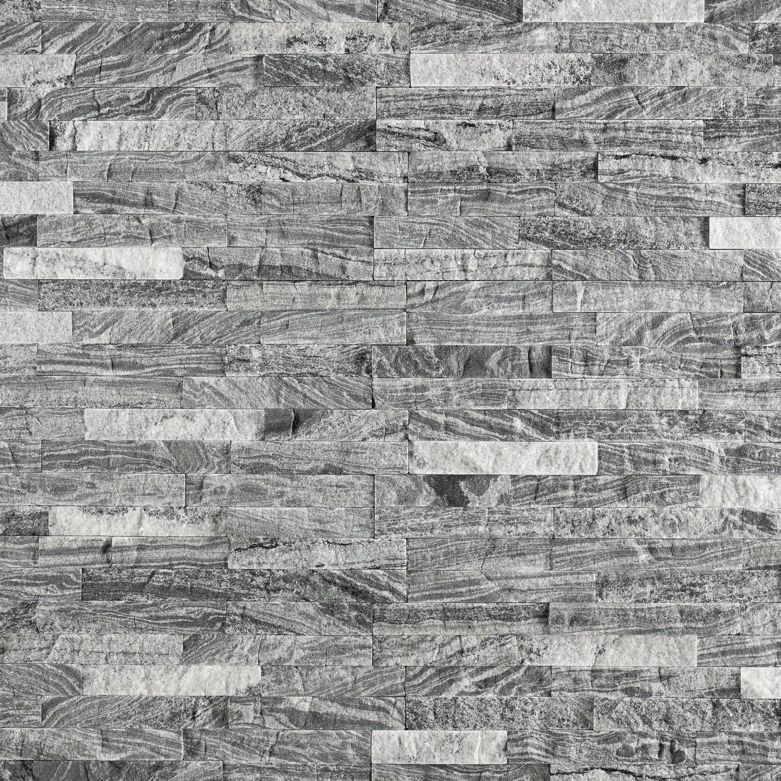 Gunmetal Gray Quartzite Splitface Ledger Panel