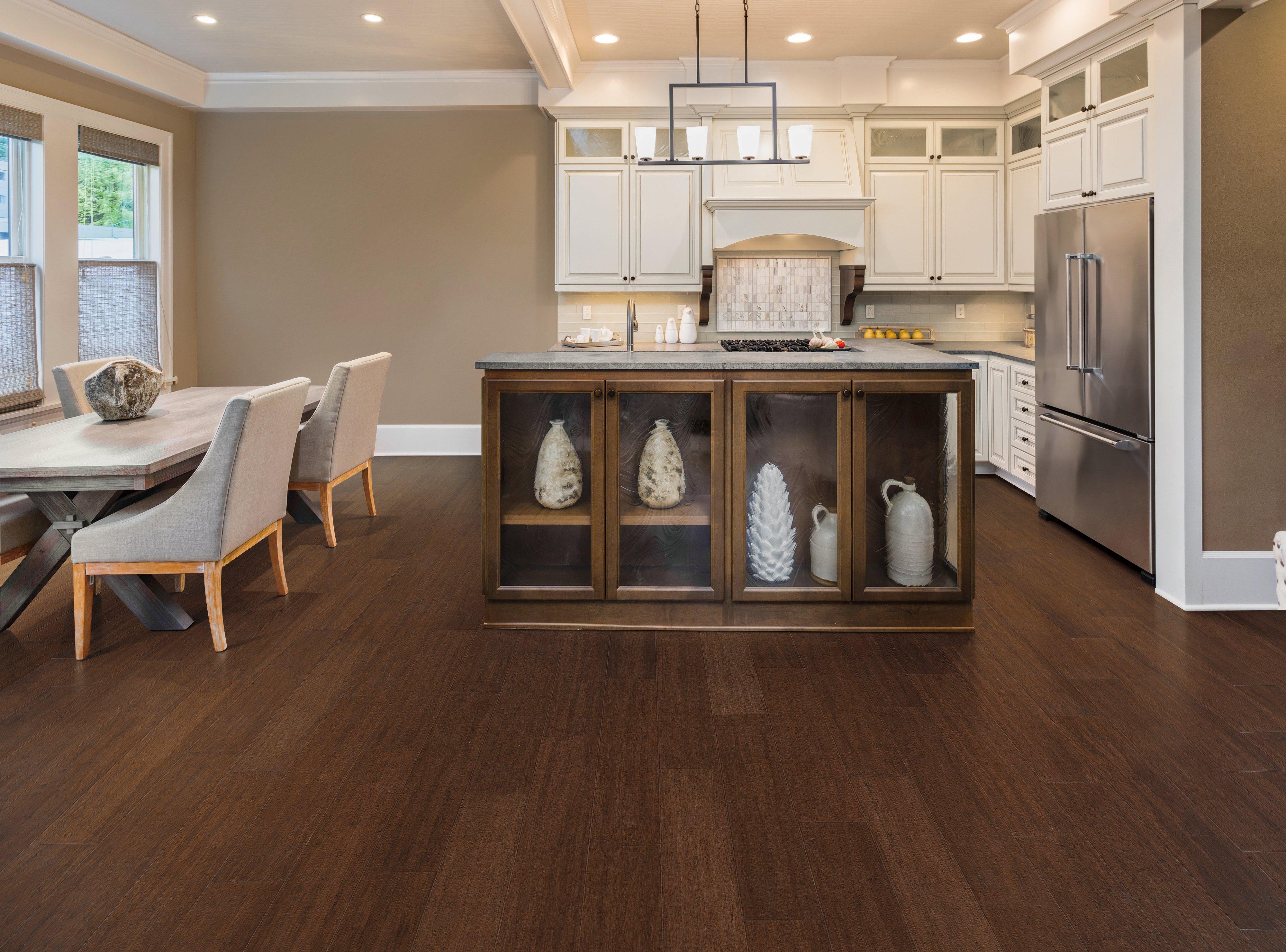 Amaretto Carbonized Stranded Water Resistant Engineered Bamboo