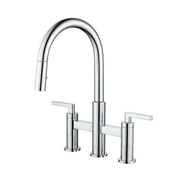 Asher Bridge Chrome Kitchen Faucet