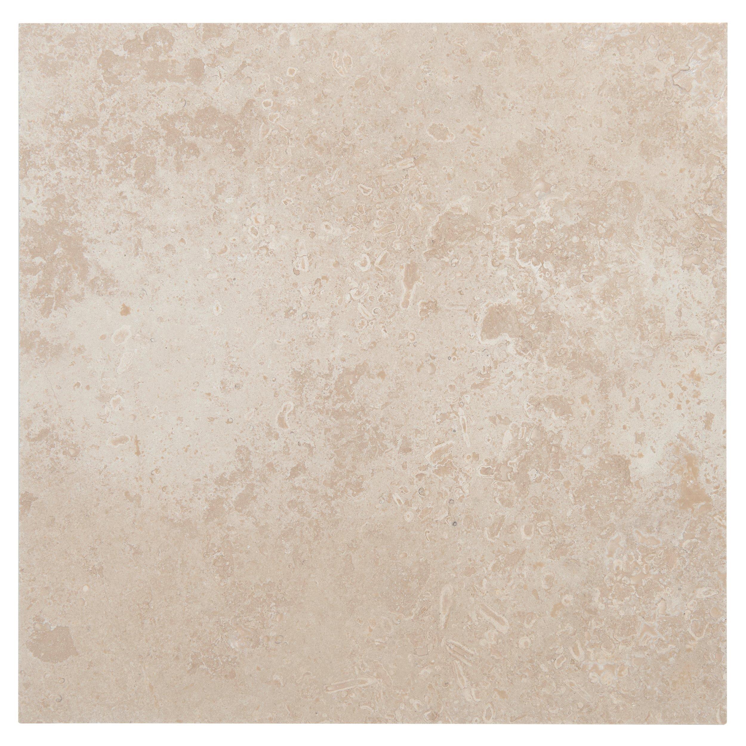 Ivory Filled Honed Travertine Tile