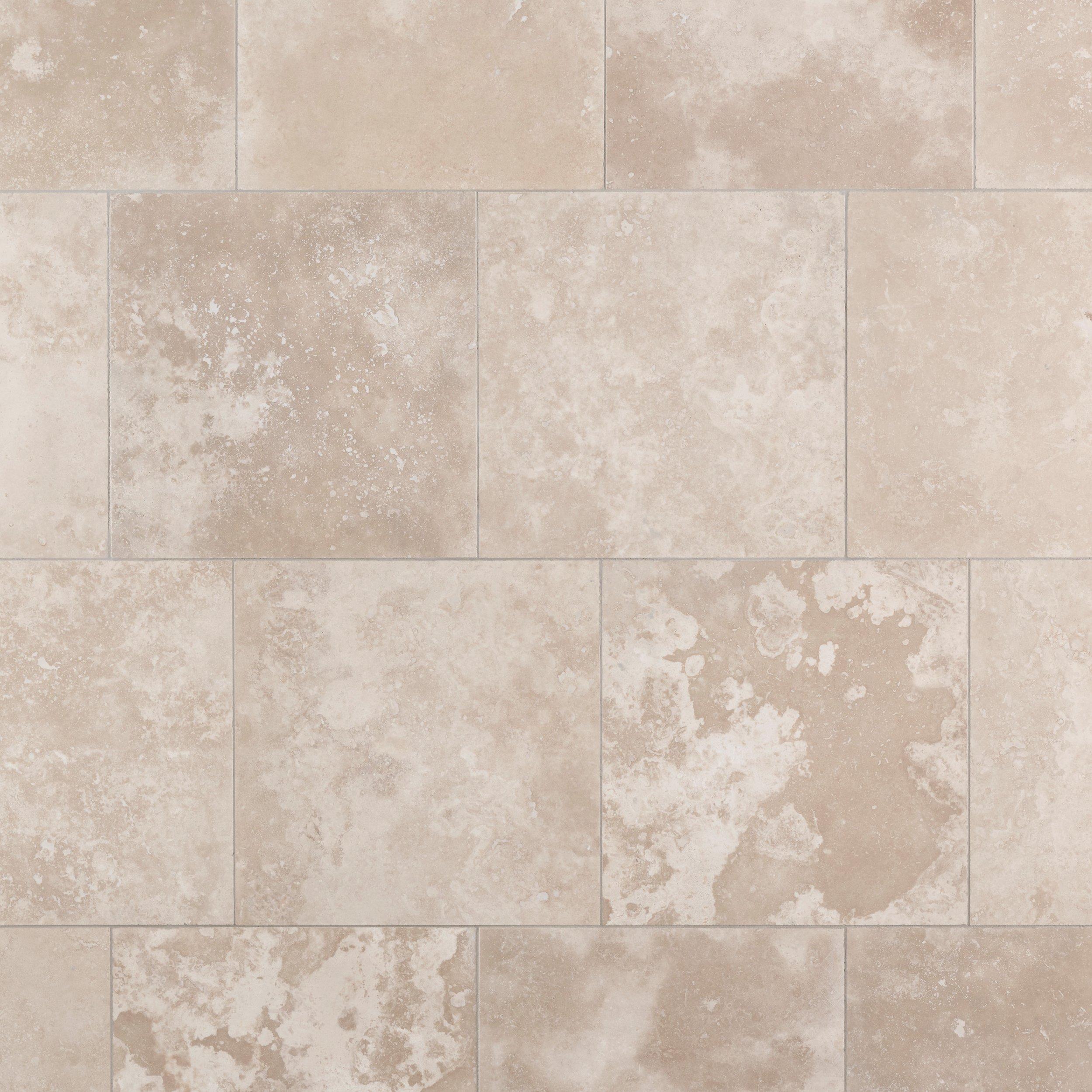 Ivory Filled Honed Travertine Tile