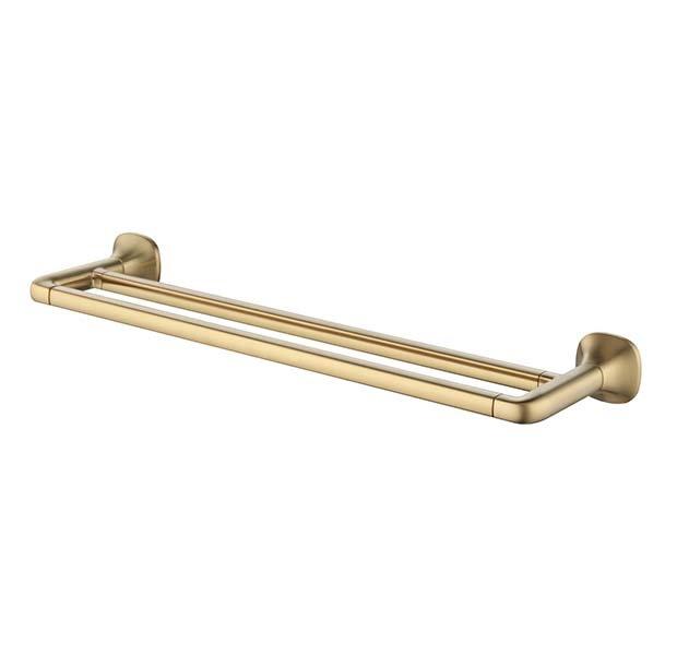 Addison Brushed Gold 18 in. Double Towel Bar