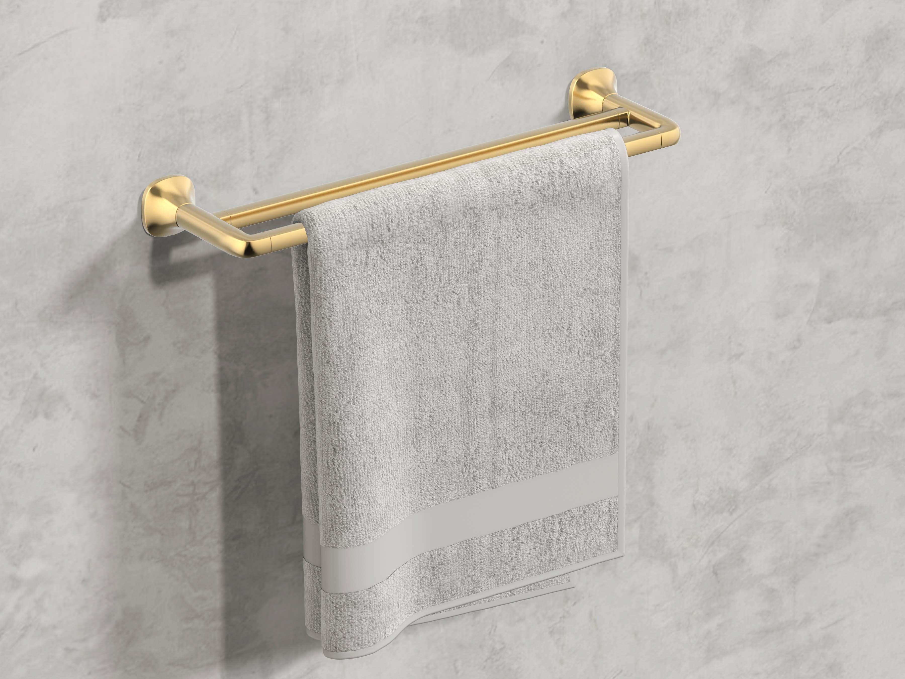 Addison Brushed Gold 18 in. Double Towel Bar