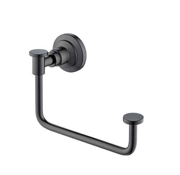 Jolie Matte Black Towel Ring