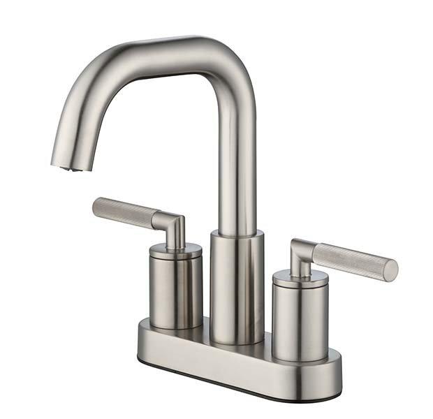 Lizzie 4 in. Center Set Brushed Nickel Bath Faucet