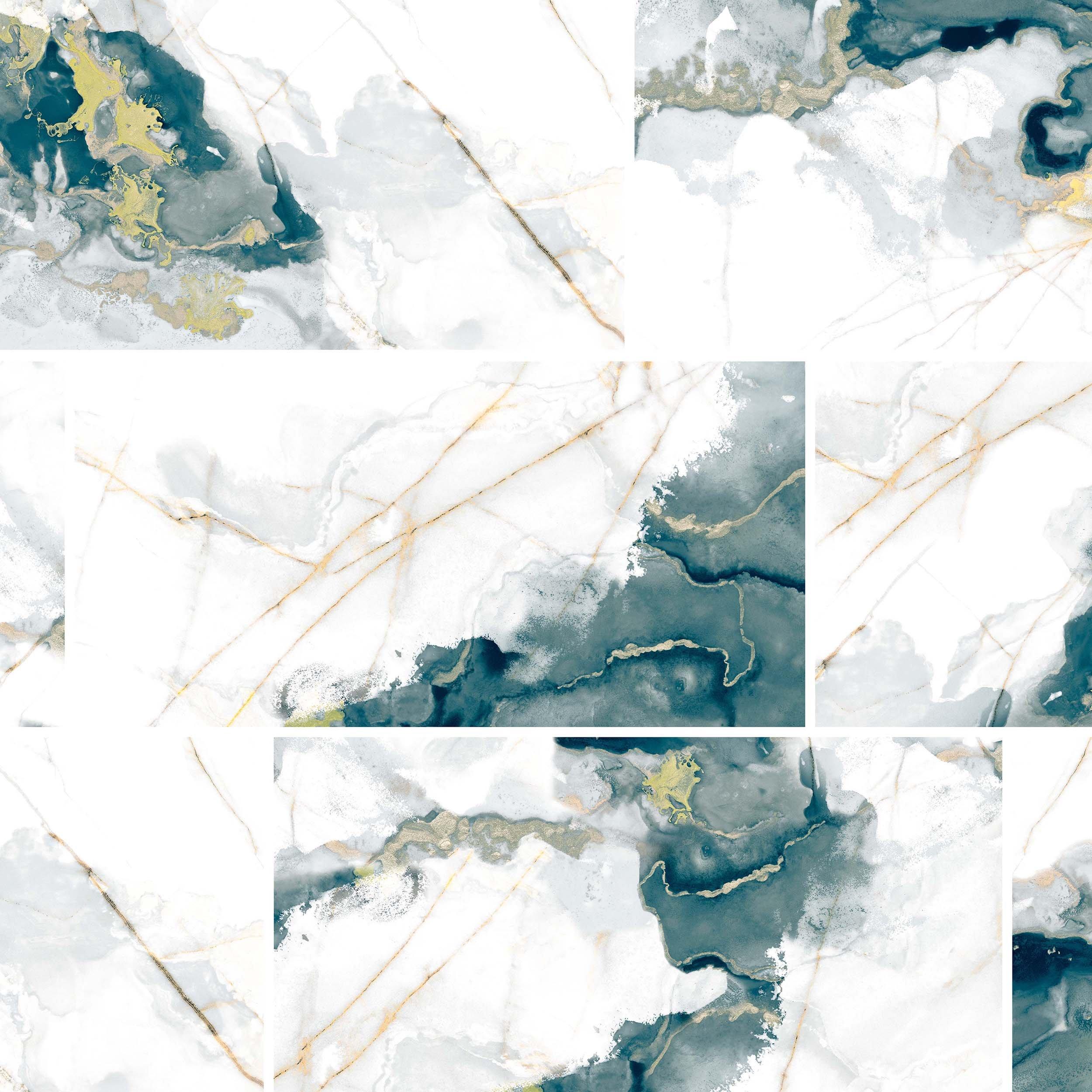 Faena Aqua Polished Porcelain Tile
