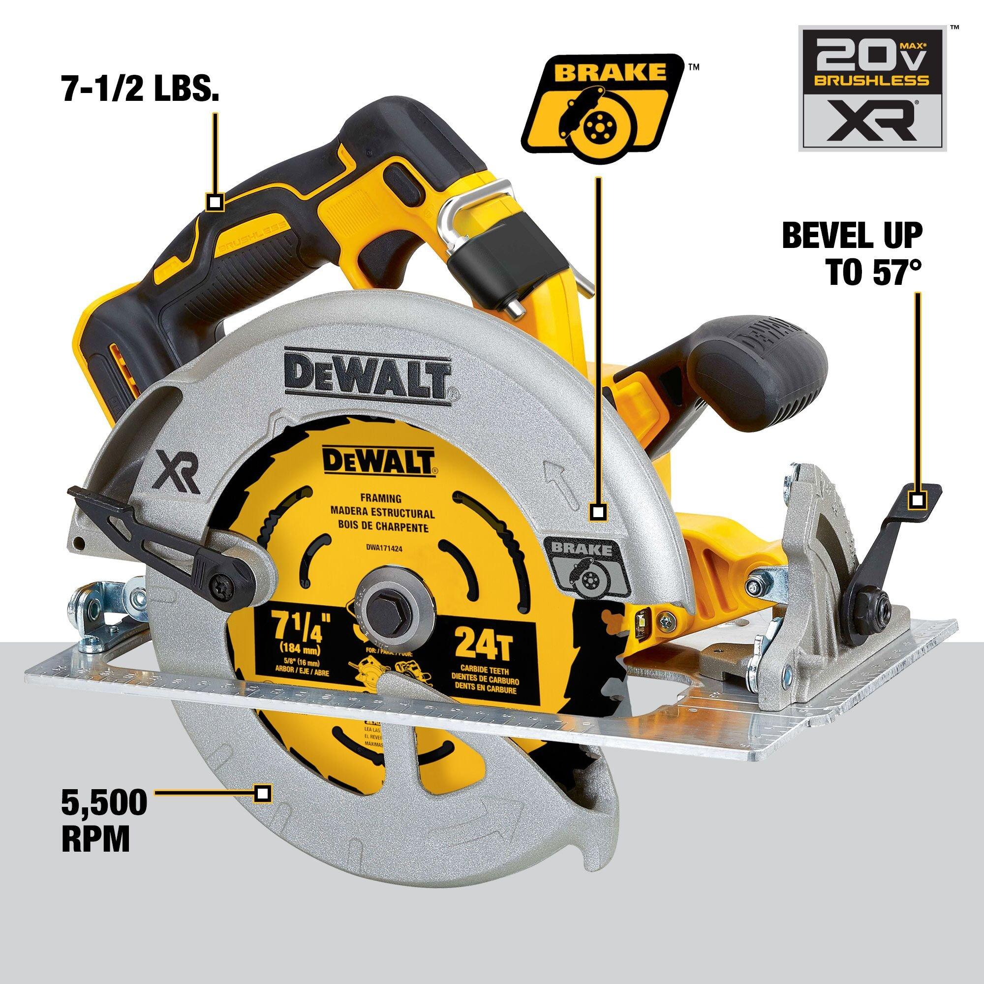 DeWalt 20V 7 1/4in. Circular Saw