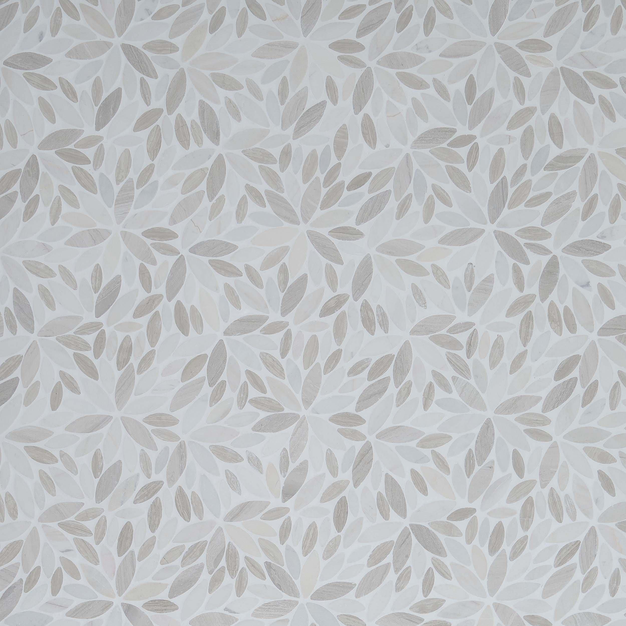 Palmetto Sand Pebble Tumbled Marble Mosaic
