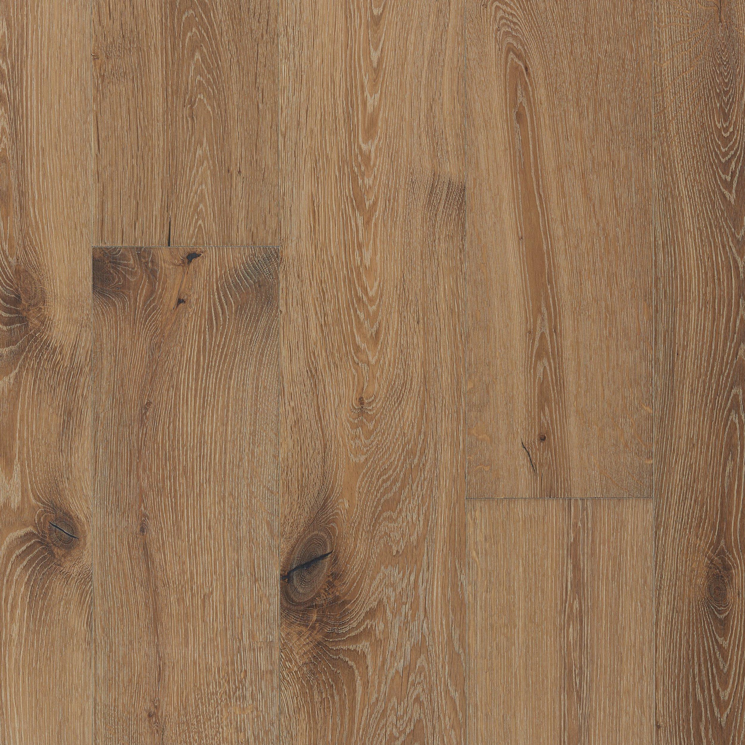 Brulee White Oak Wire-Brushed Engineered Hardwood