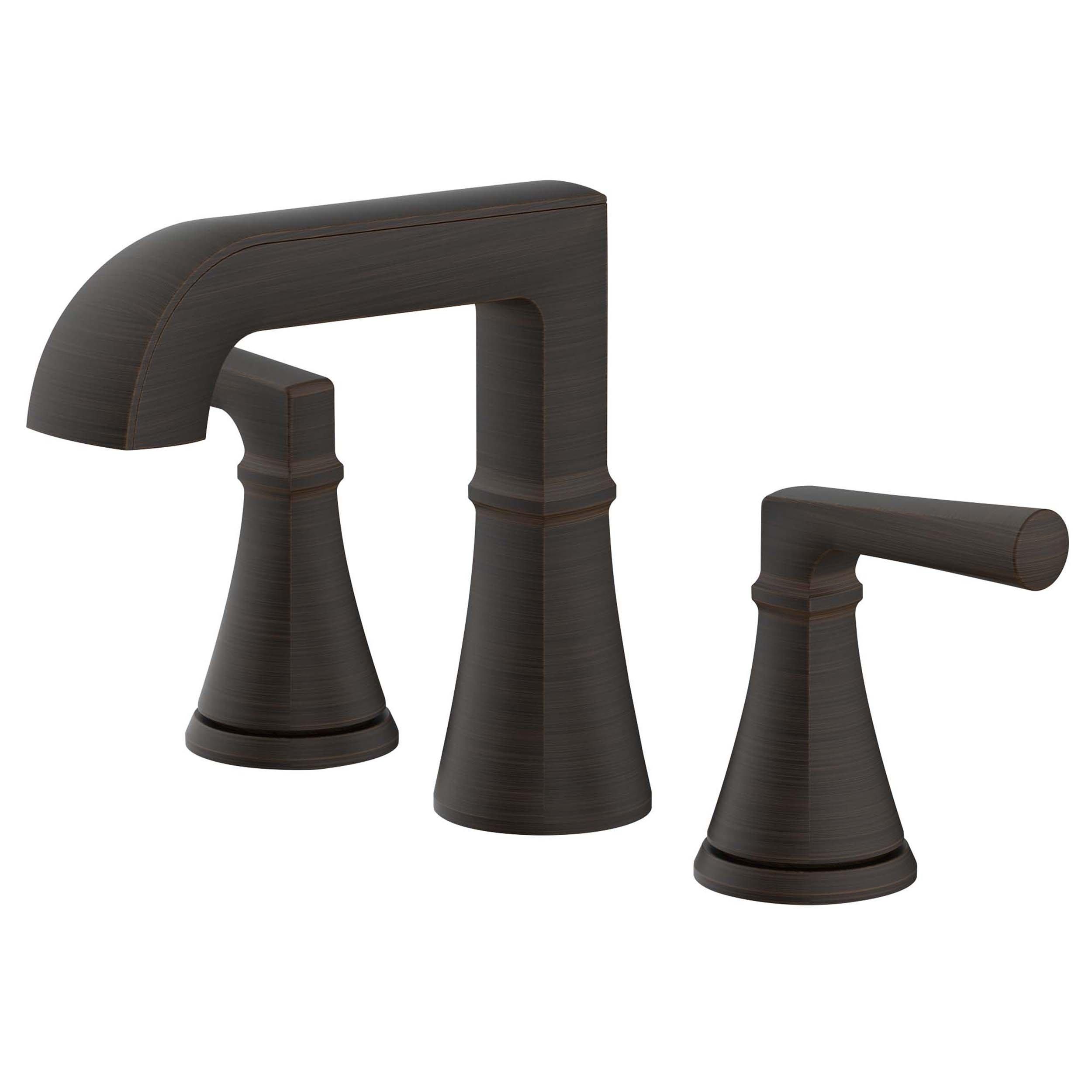 Harper 8 in Widespread Oil Rubbed Bronze Bath Faucet