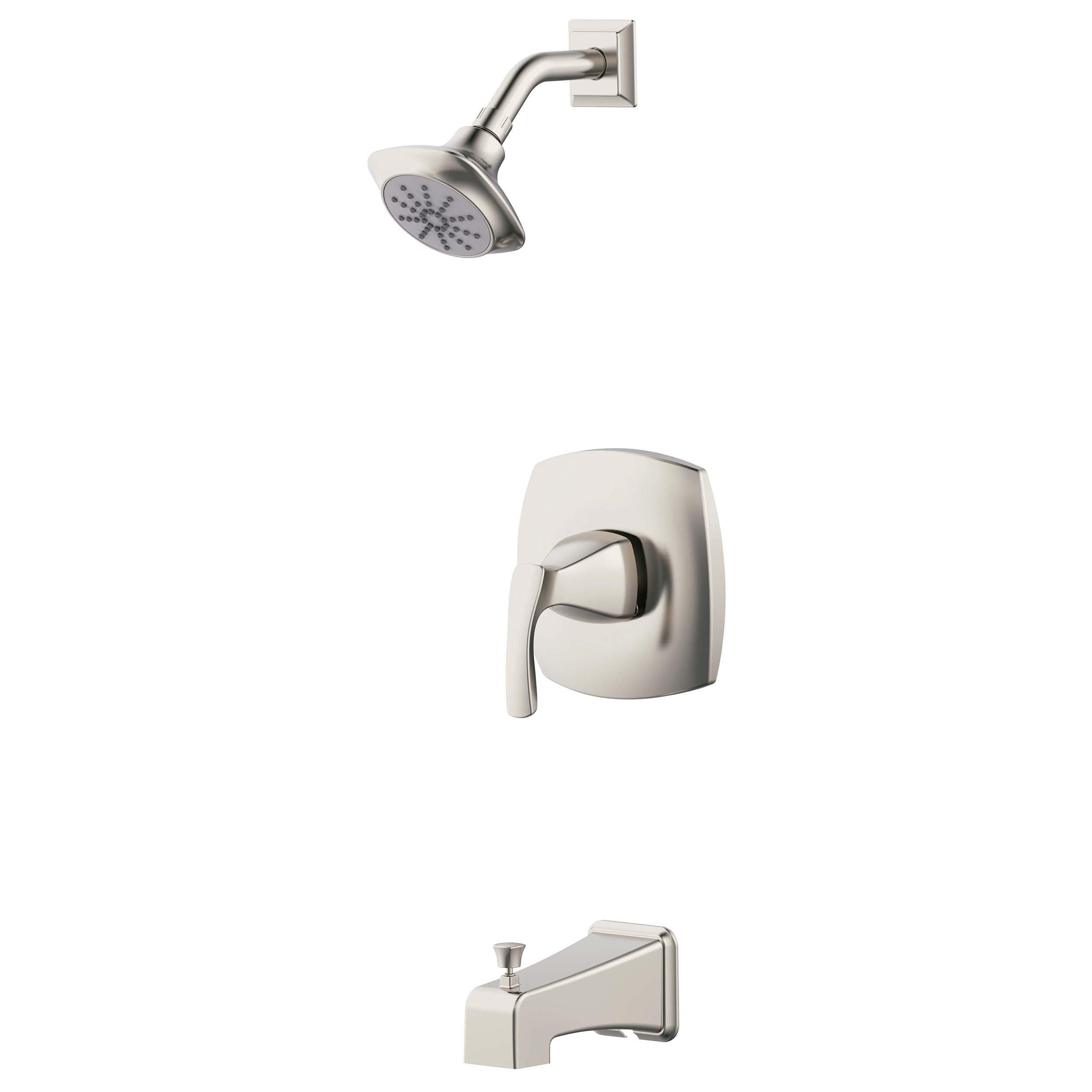 Jadyn Brushed Nickel Tub and Shower Combination