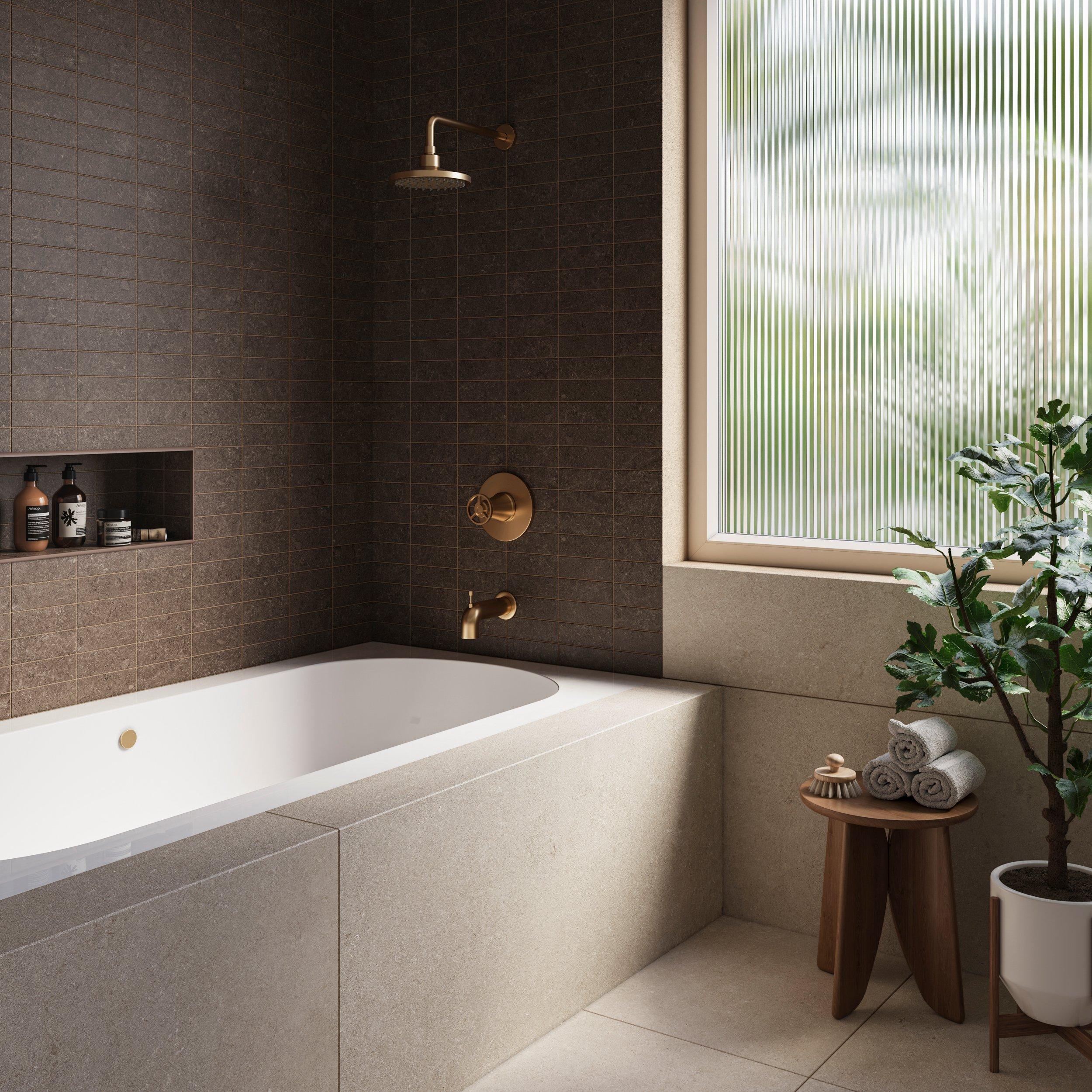 Capri Clove Stack Matte Porcelain Mosaic