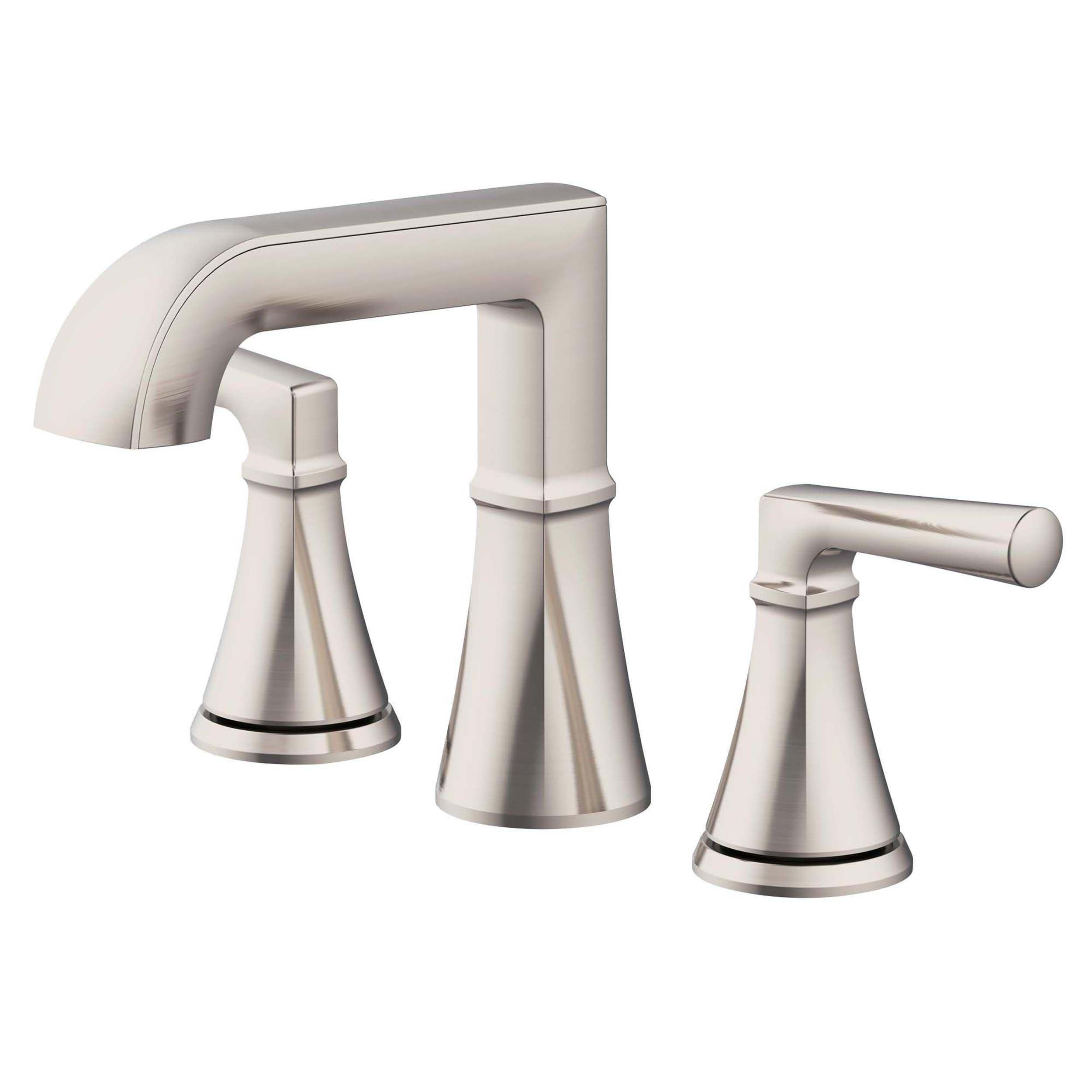 Harper 8 in. Widespread Brushed Nickel Bath Faucet | Floor and Decor