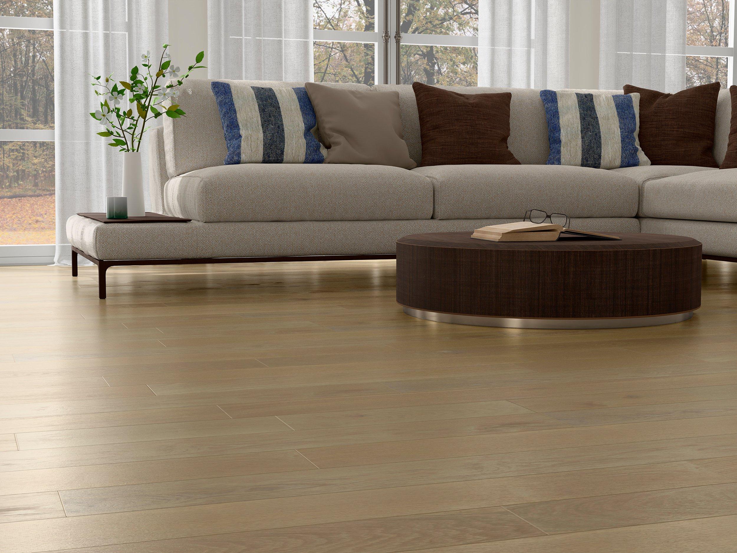 Oliver White Oak Wire-Brushed Engineered Hardwood