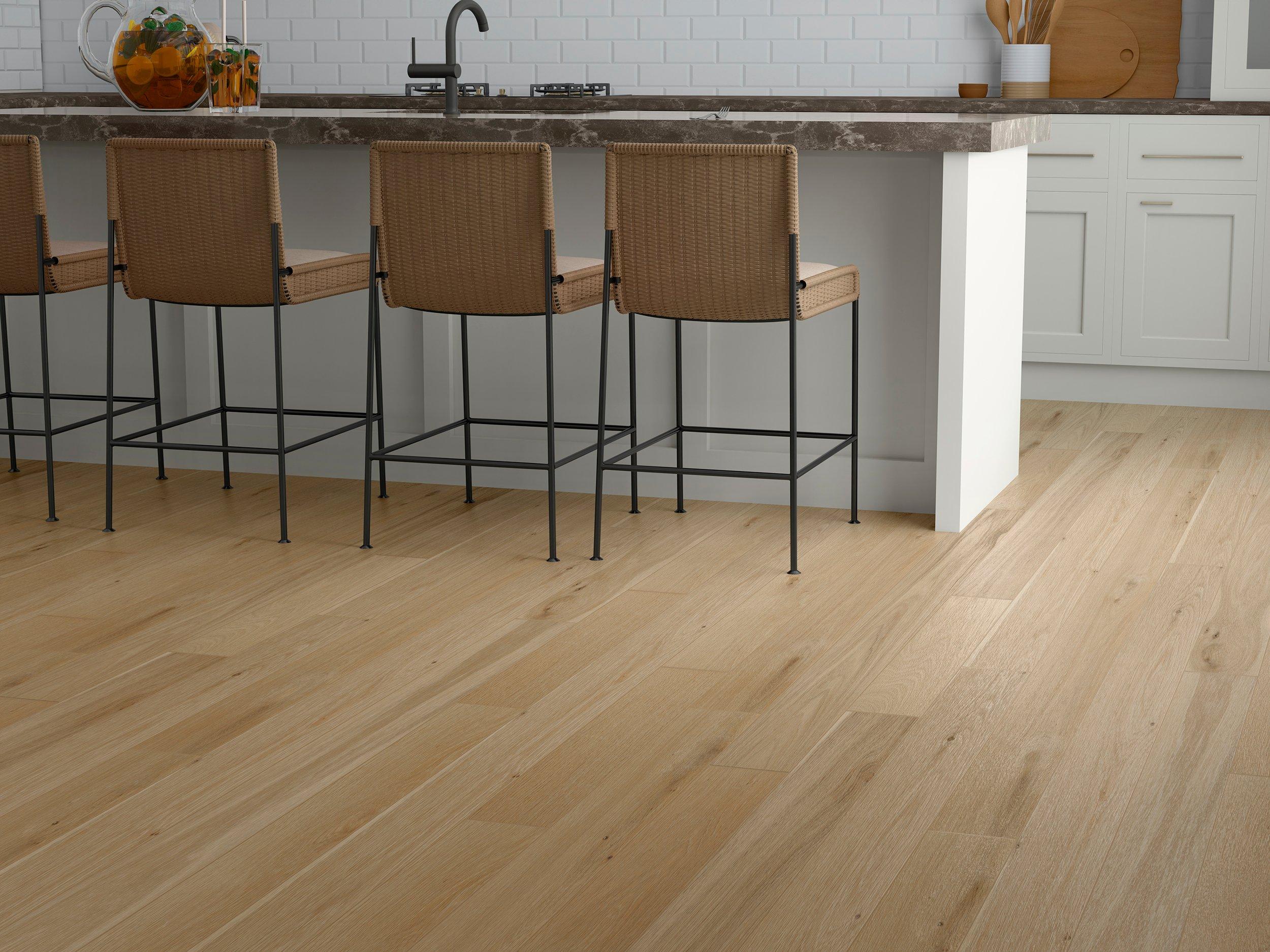 Isla White Oak Wire-Brushed Engineered Hardwood