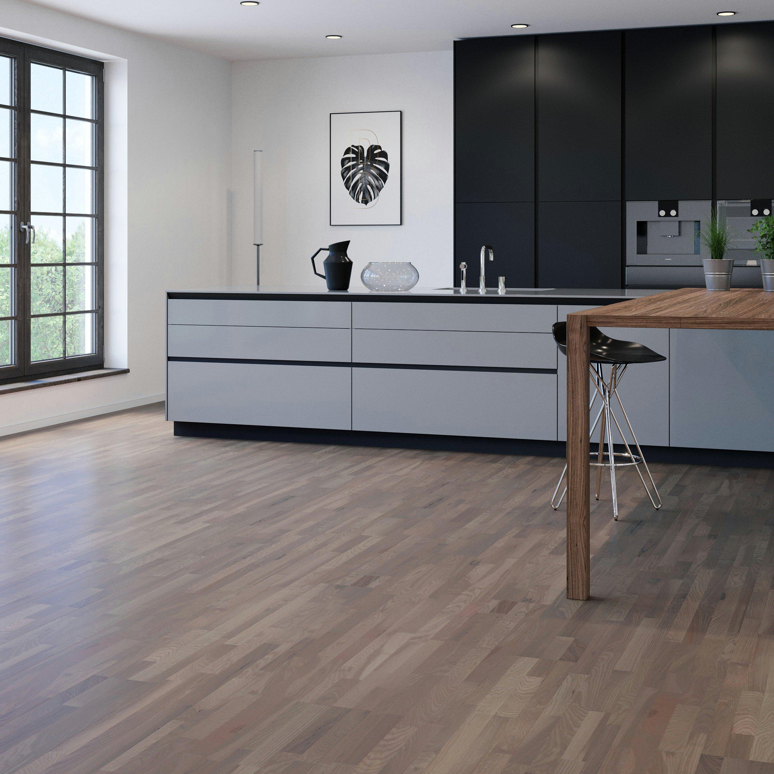 Zenia Ash Wire-Brushed Solid Hardwood