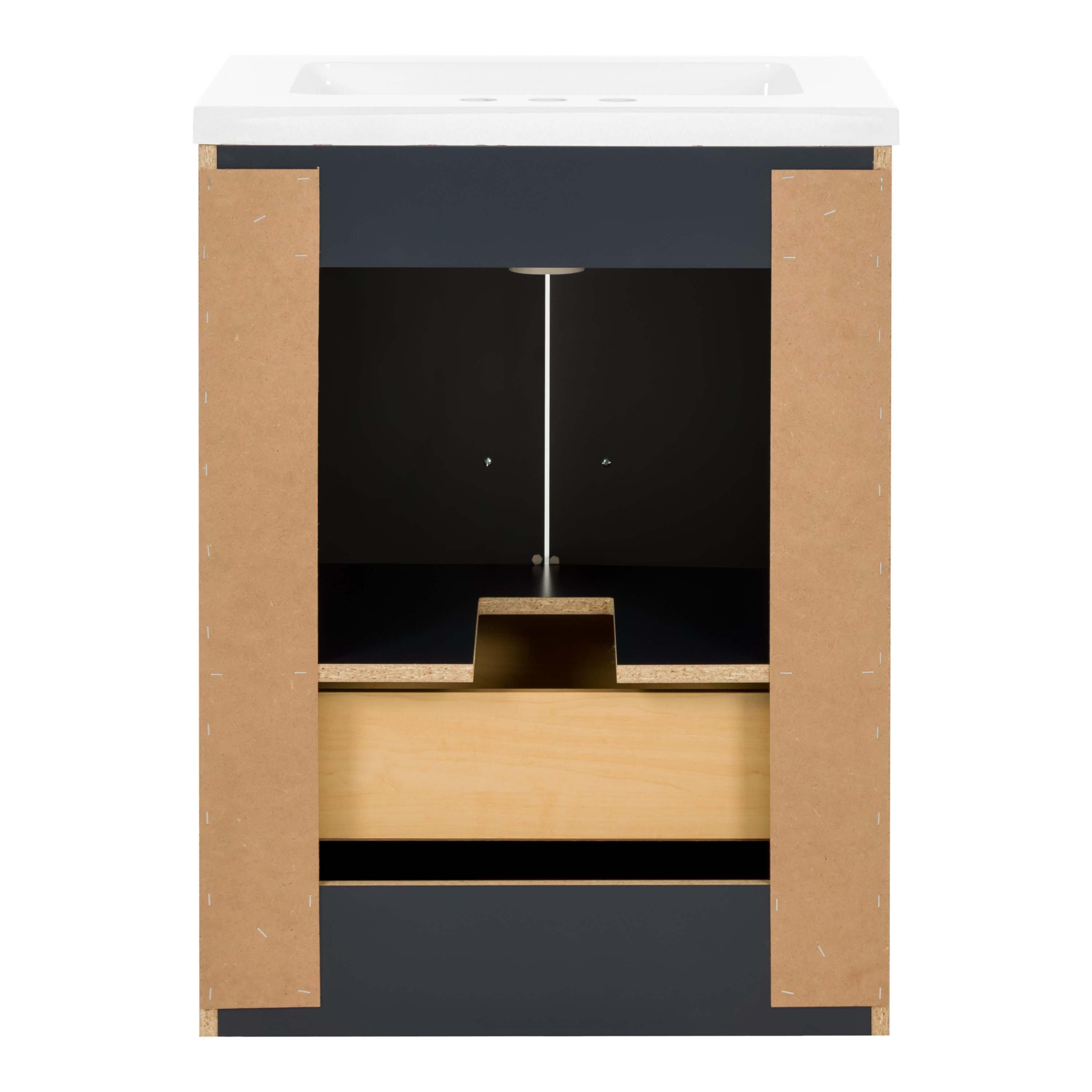 Eli Vanity with Marble Top and Mirror