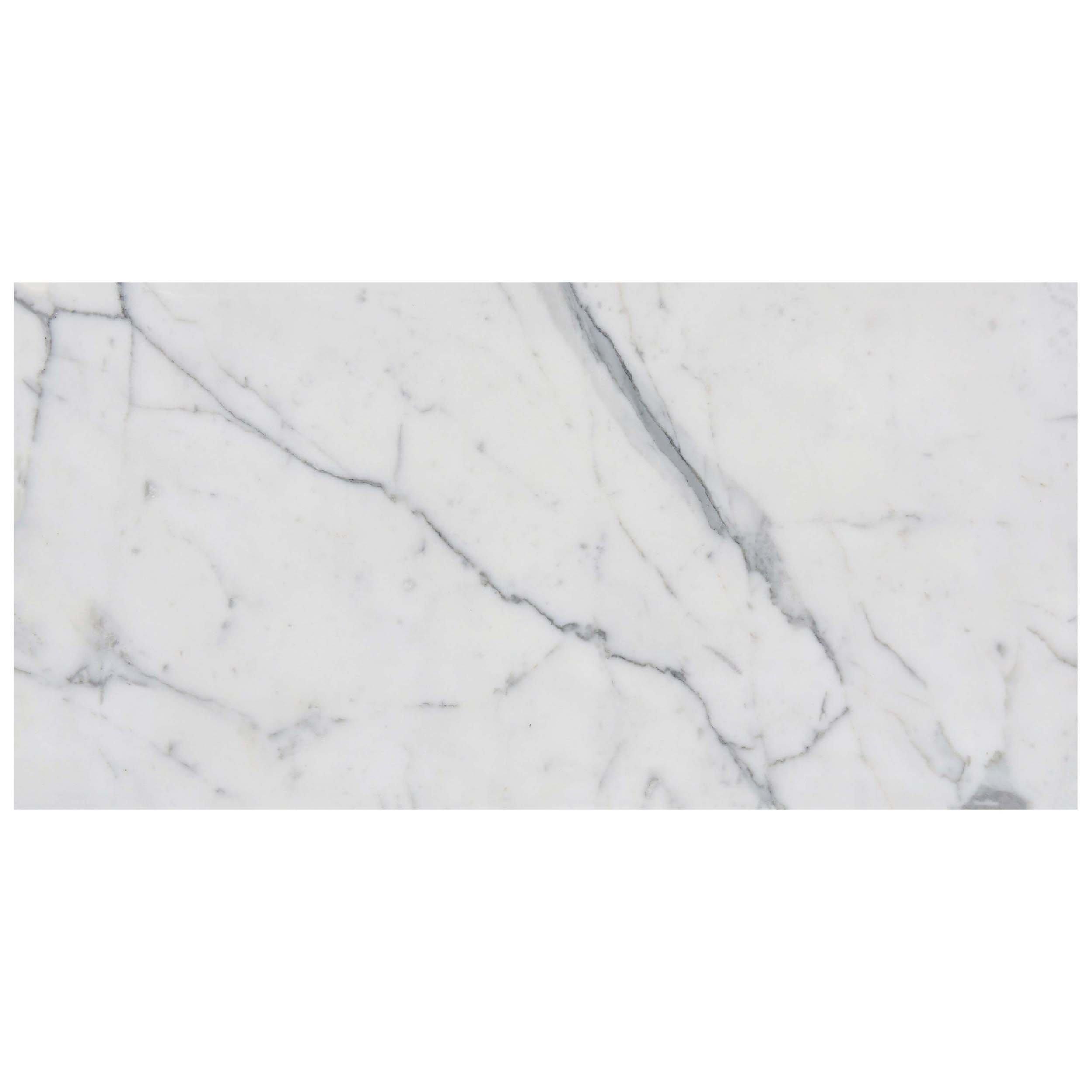 Statuario Premium Honed Marble Tile