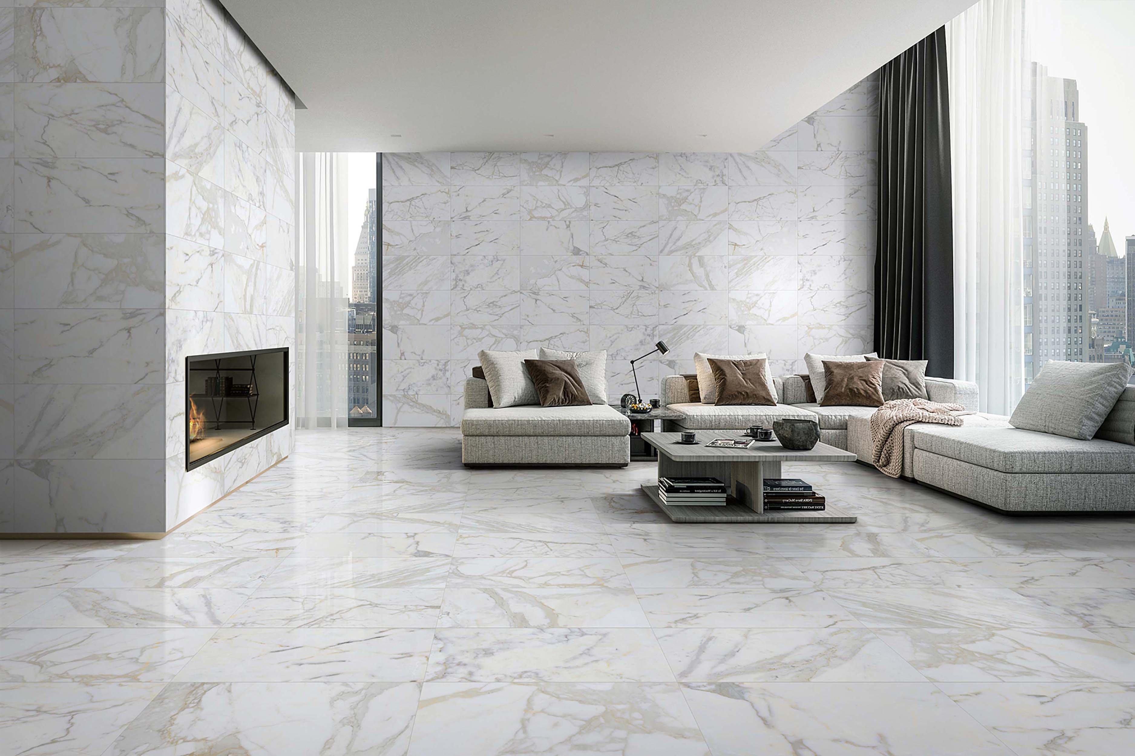 Calacatta Premium Honed Marble Tile