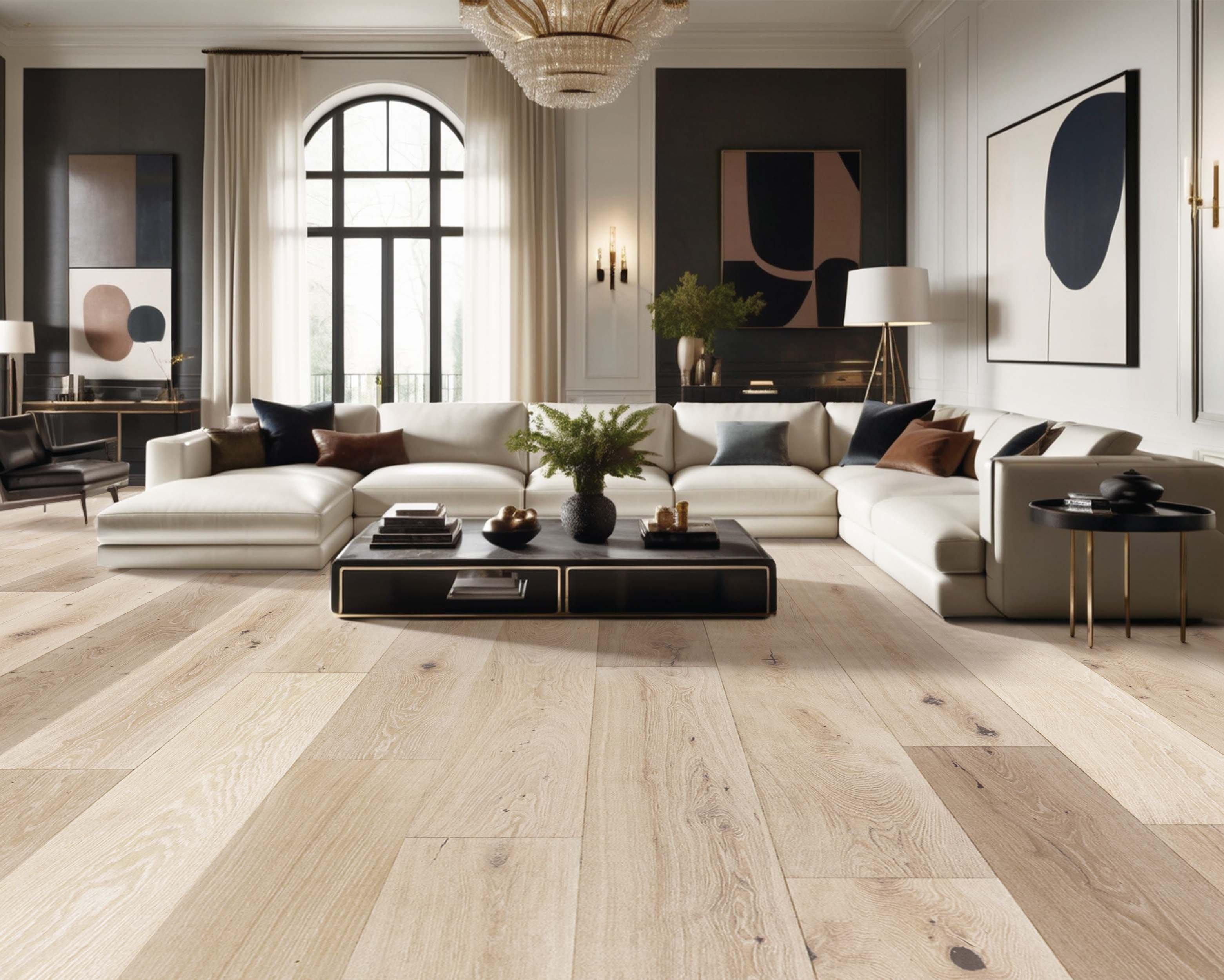 Callahan White Oak Wire-Brushed Engineered Hardwood