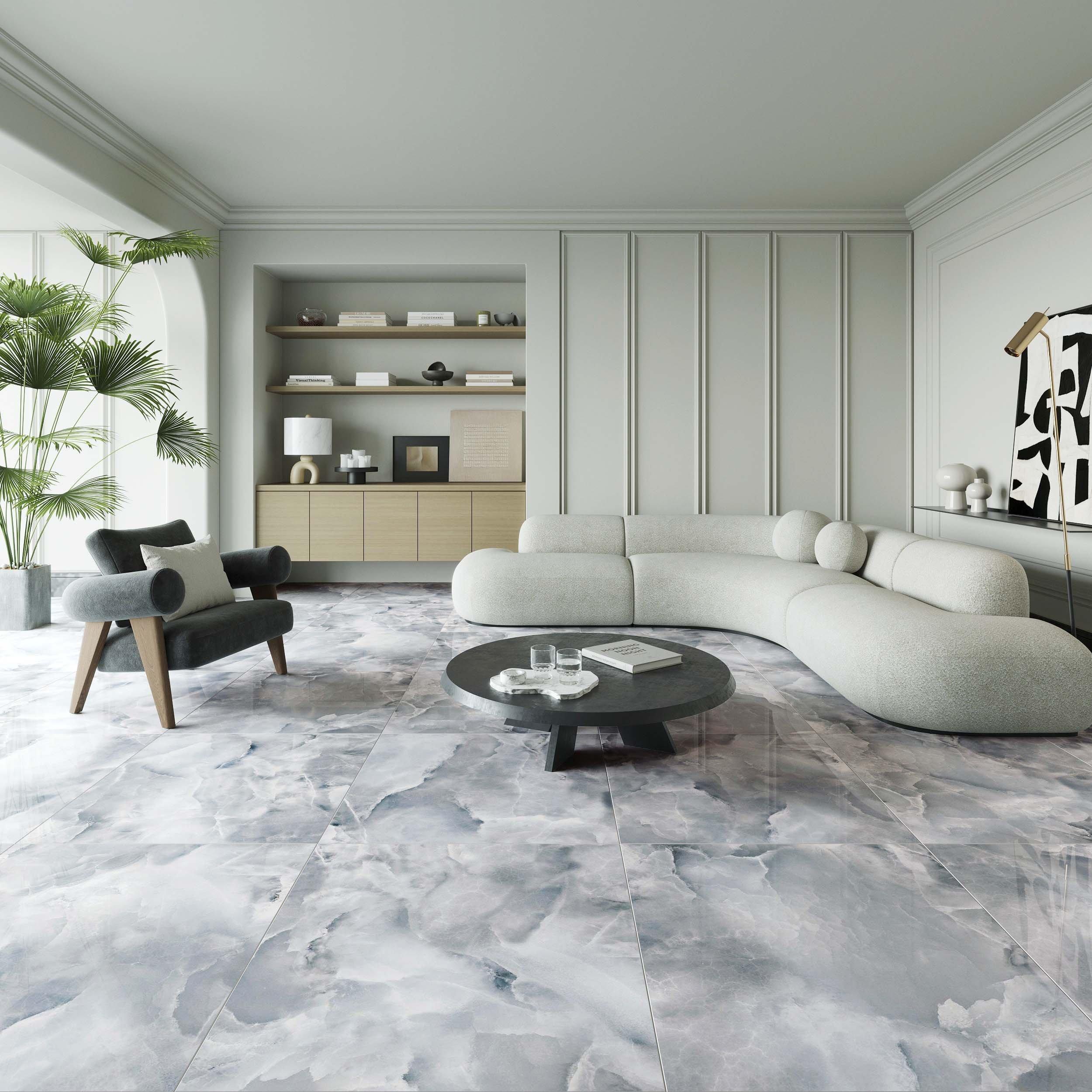Juneau Mist Polished Porcelain Tile