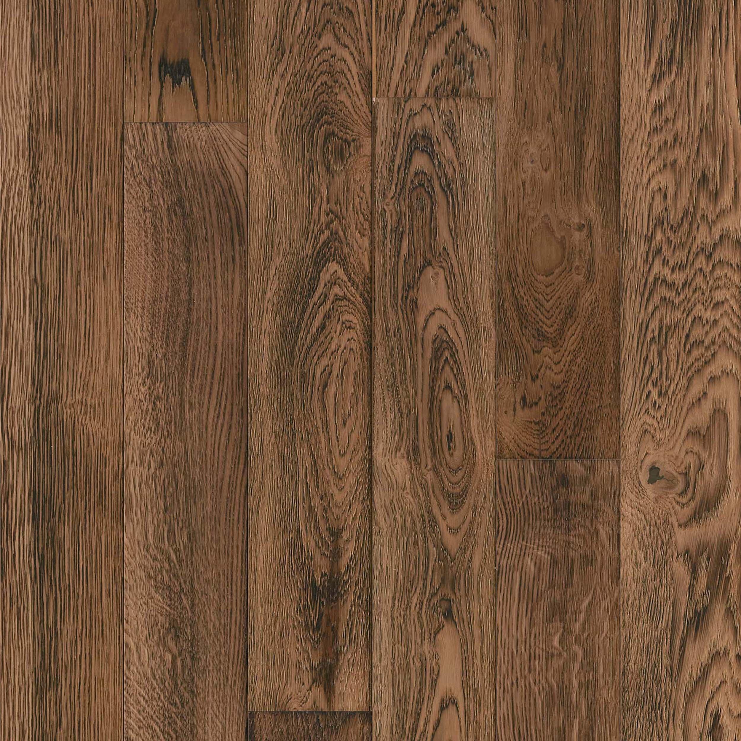 Stone Hollow White Oak Wire-Brushed Engineered Hardwood