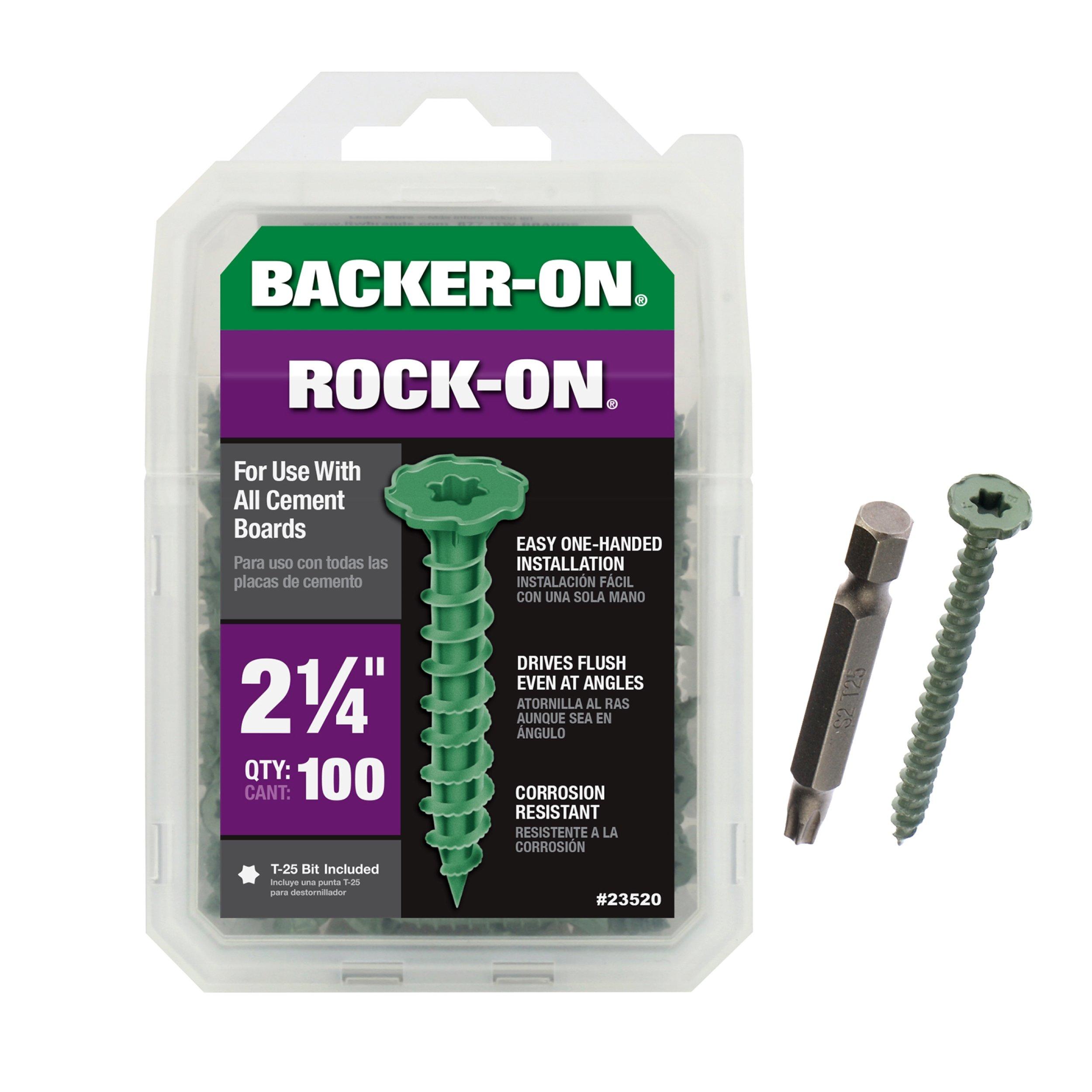 Backer-On 2-1/4in. Cement Board Screws - 100ct.