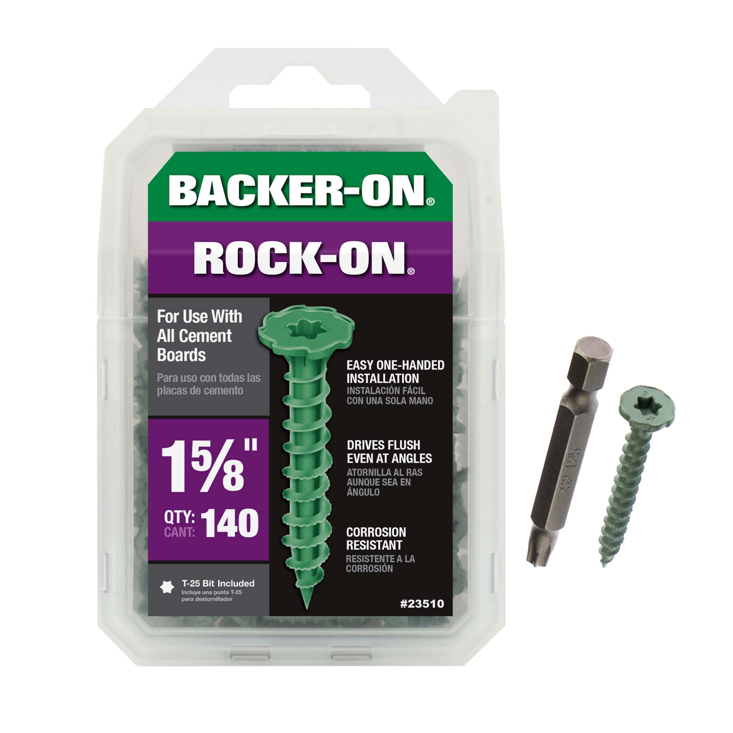 Backer-On 1-5/8in. Cement Board Screws - 140ct.