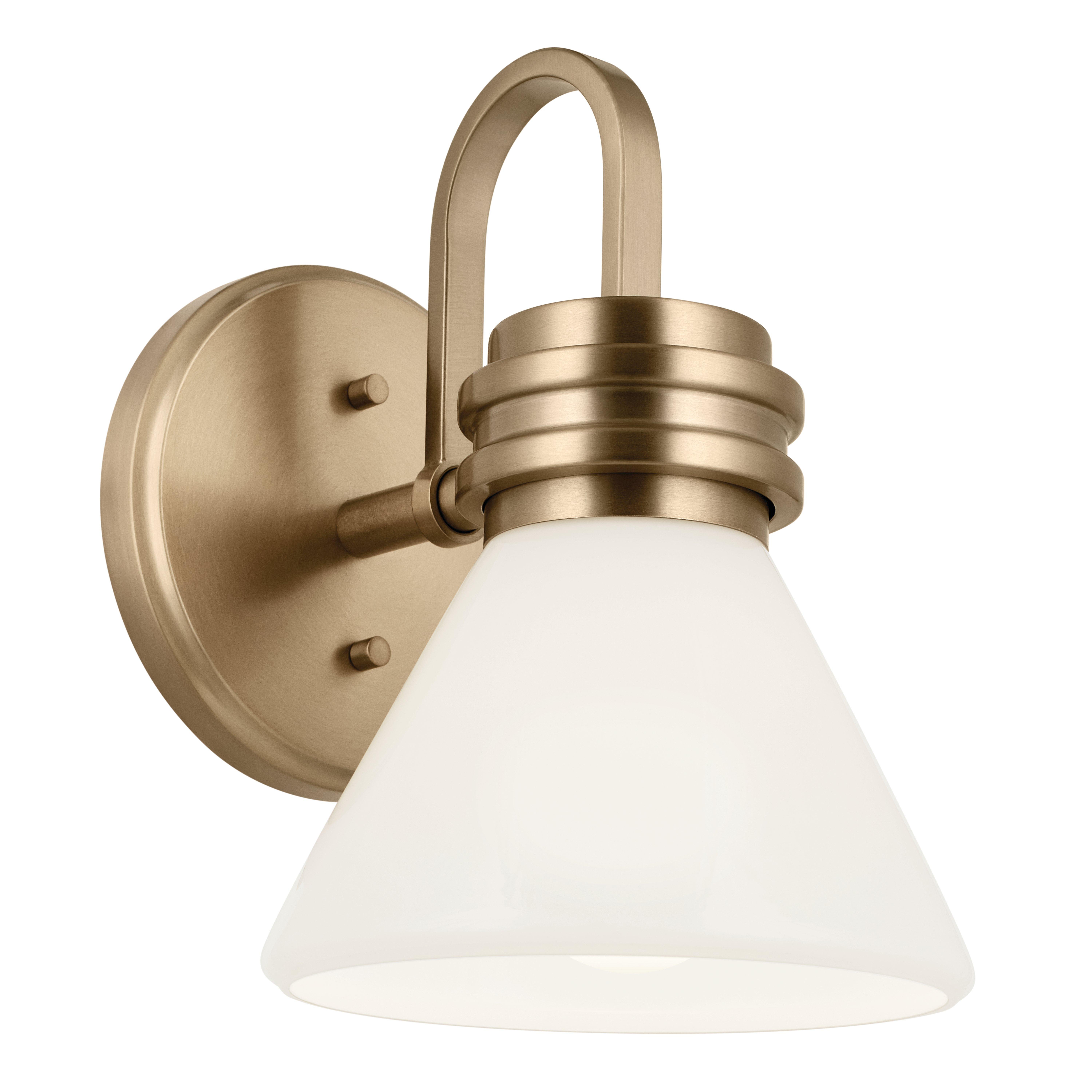 Farum Brushed Gold Single Vanity Light