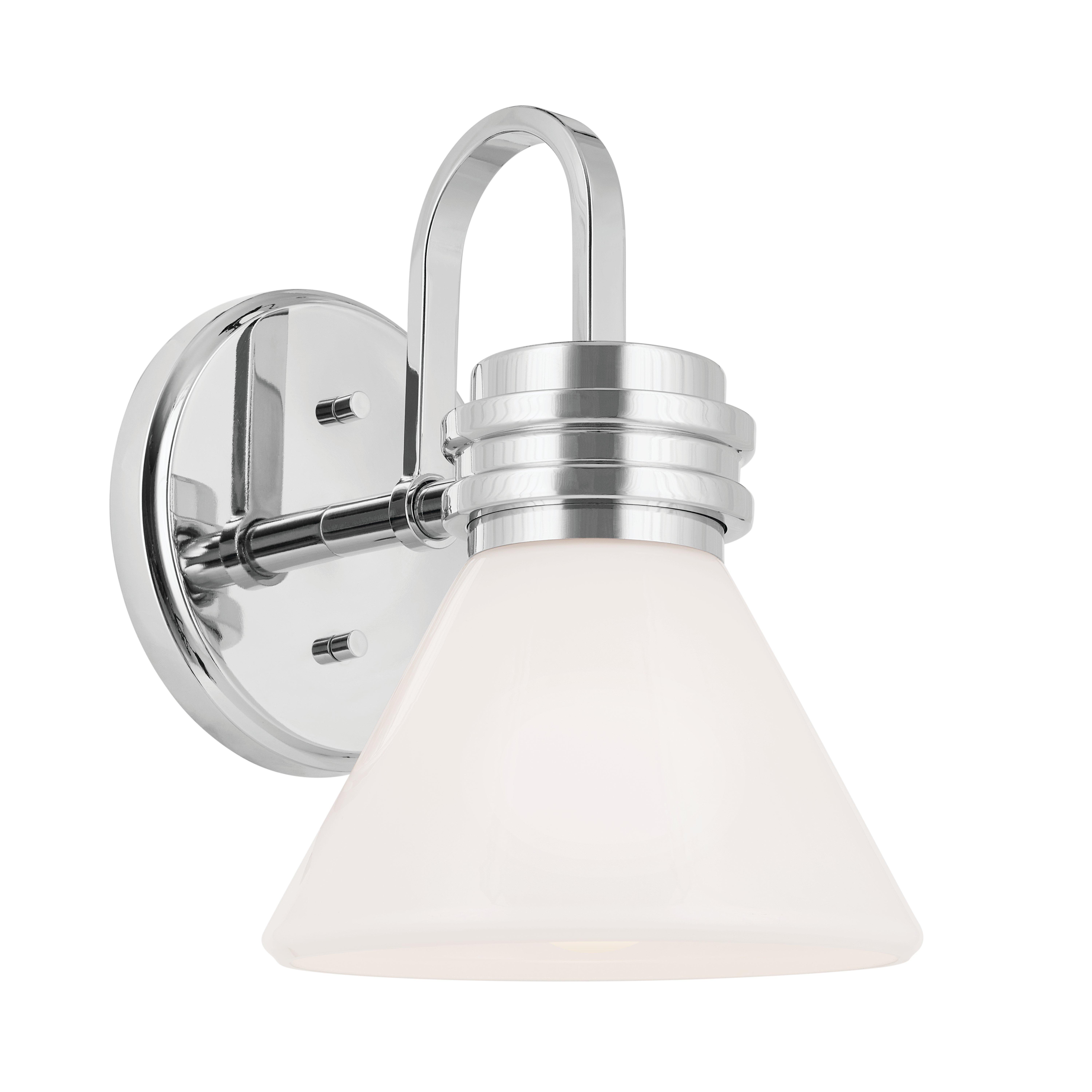 Farum Polished Chrome Single Vanity Light