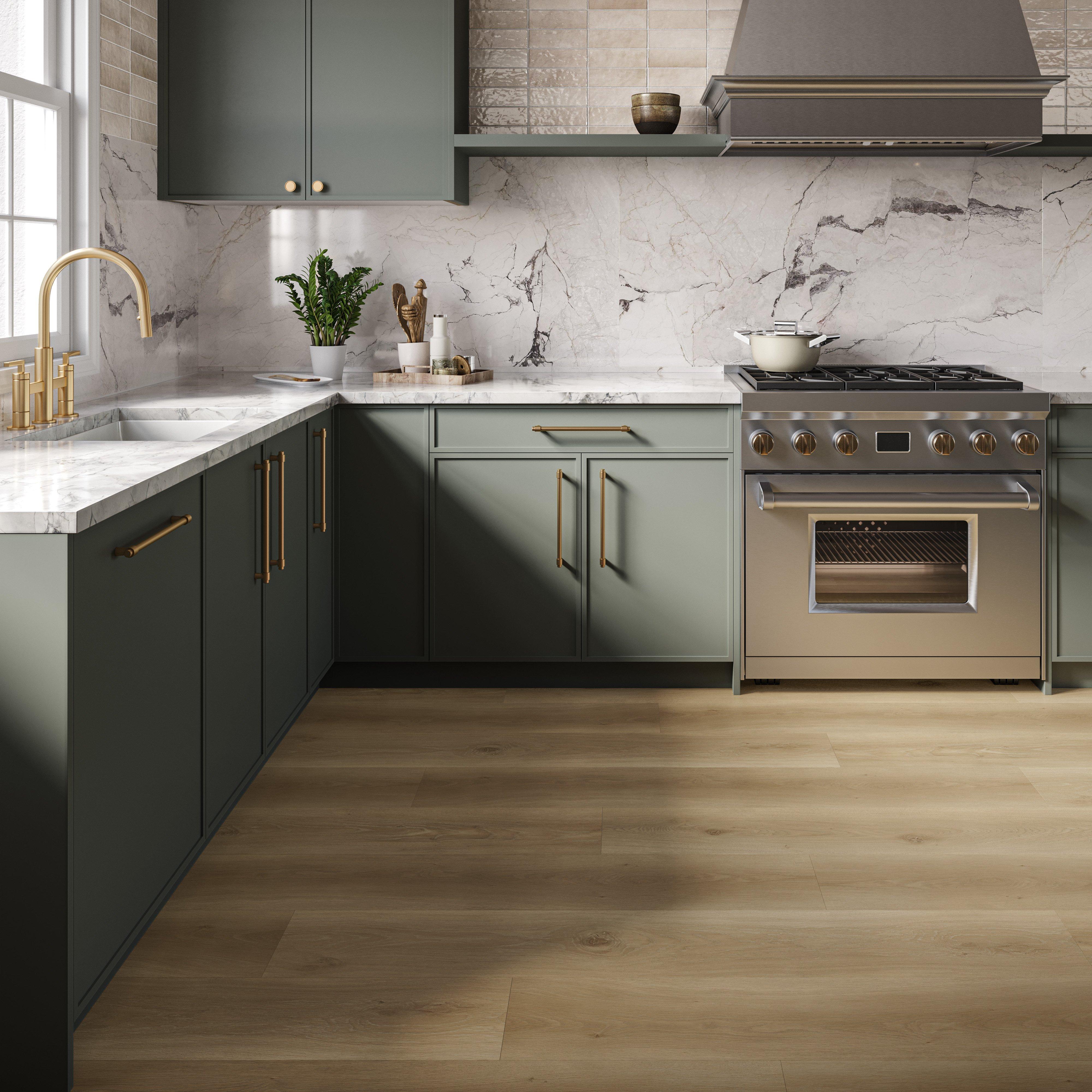 Linden Painted Moss Green Cabinet Door Sample